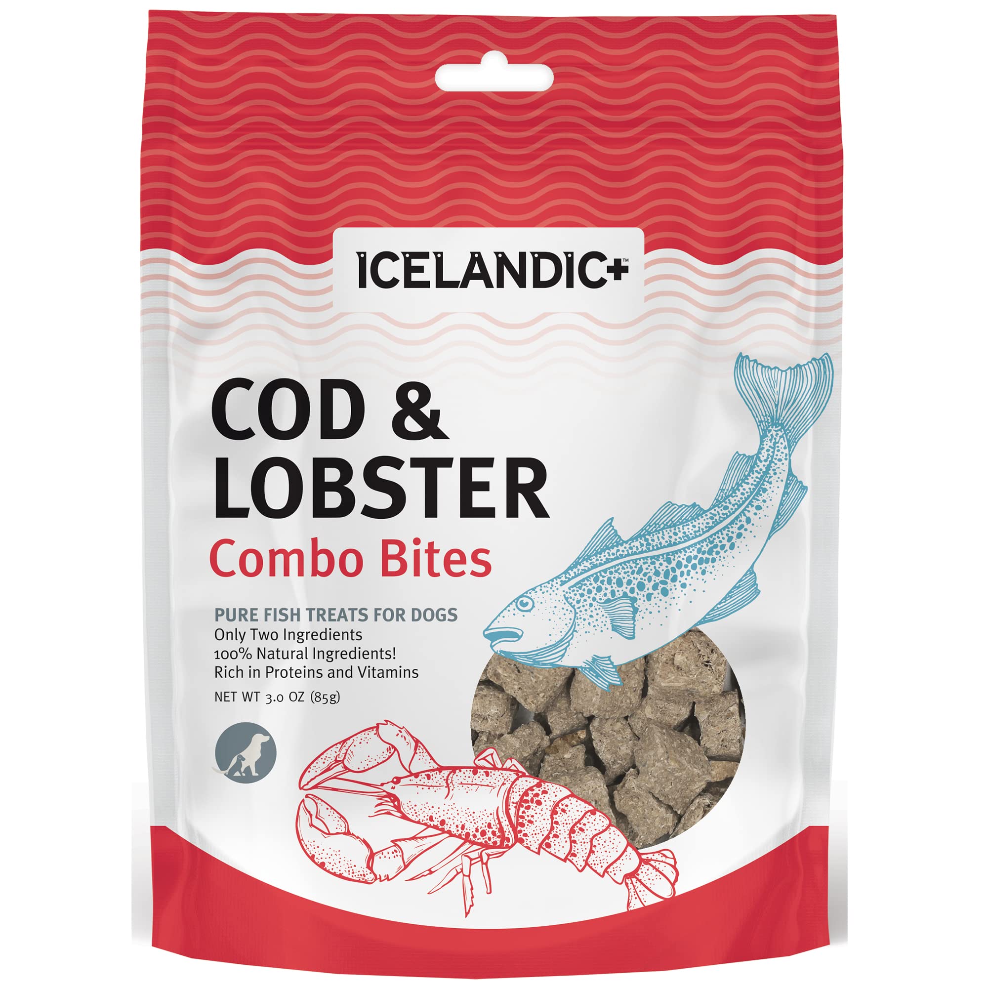 Icelandic Dog Combo Bites Cod and Lobster