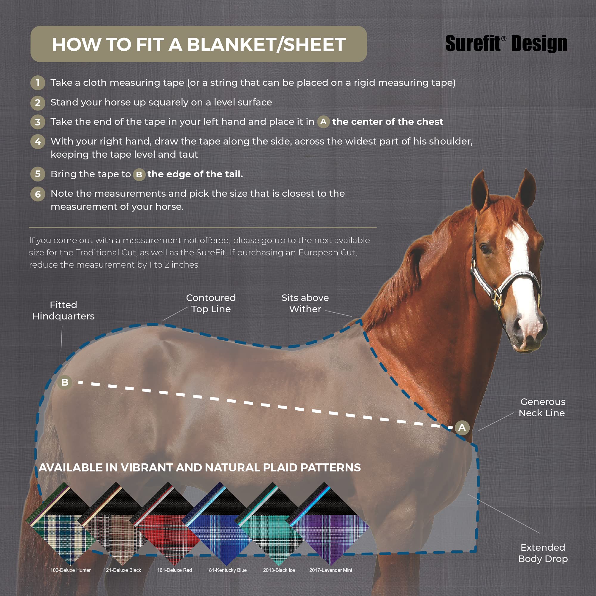 Kensington Breathable And Uv Protective Sheet Surefit All Season Protection For Horse - 81'', Deluxe Black