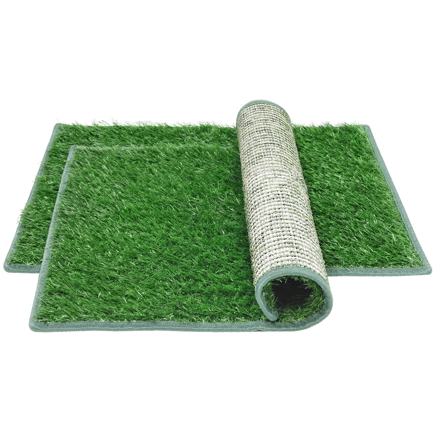 Artificial Grass Pad For Dogs (2 Pack),Replacement Fake Grass Turf Mat For Puppy Indoor Potty Training, Reusable Dog Pee Grass P
