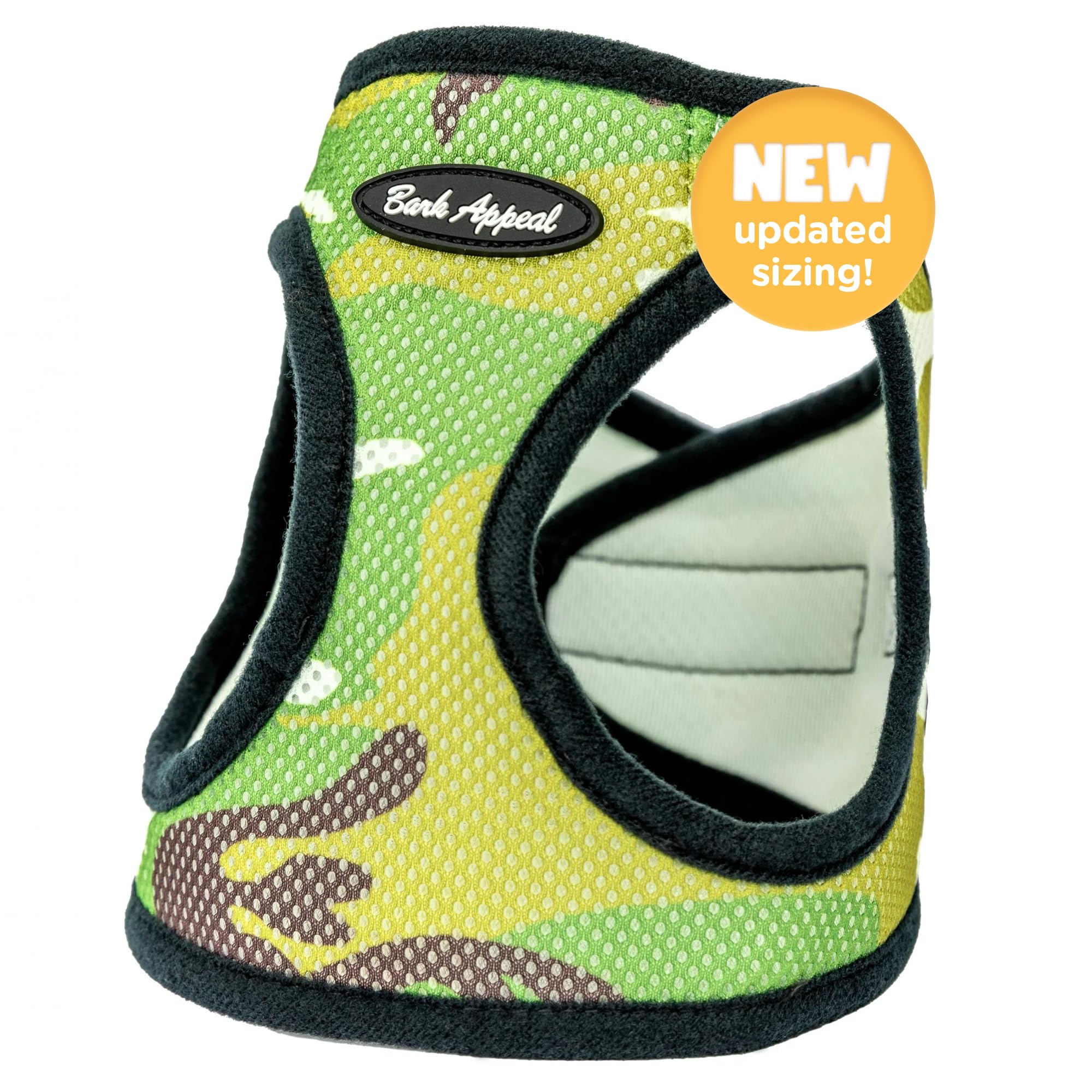 Bark Appeal Step-In Dog Harness, Mesh Step In Dog Vest Harness For Small & Medium Dogs, Non-Choking With Adjustable Heavy-Duty Buckle For Safe, Secure Fit - (Small, Camouflage)