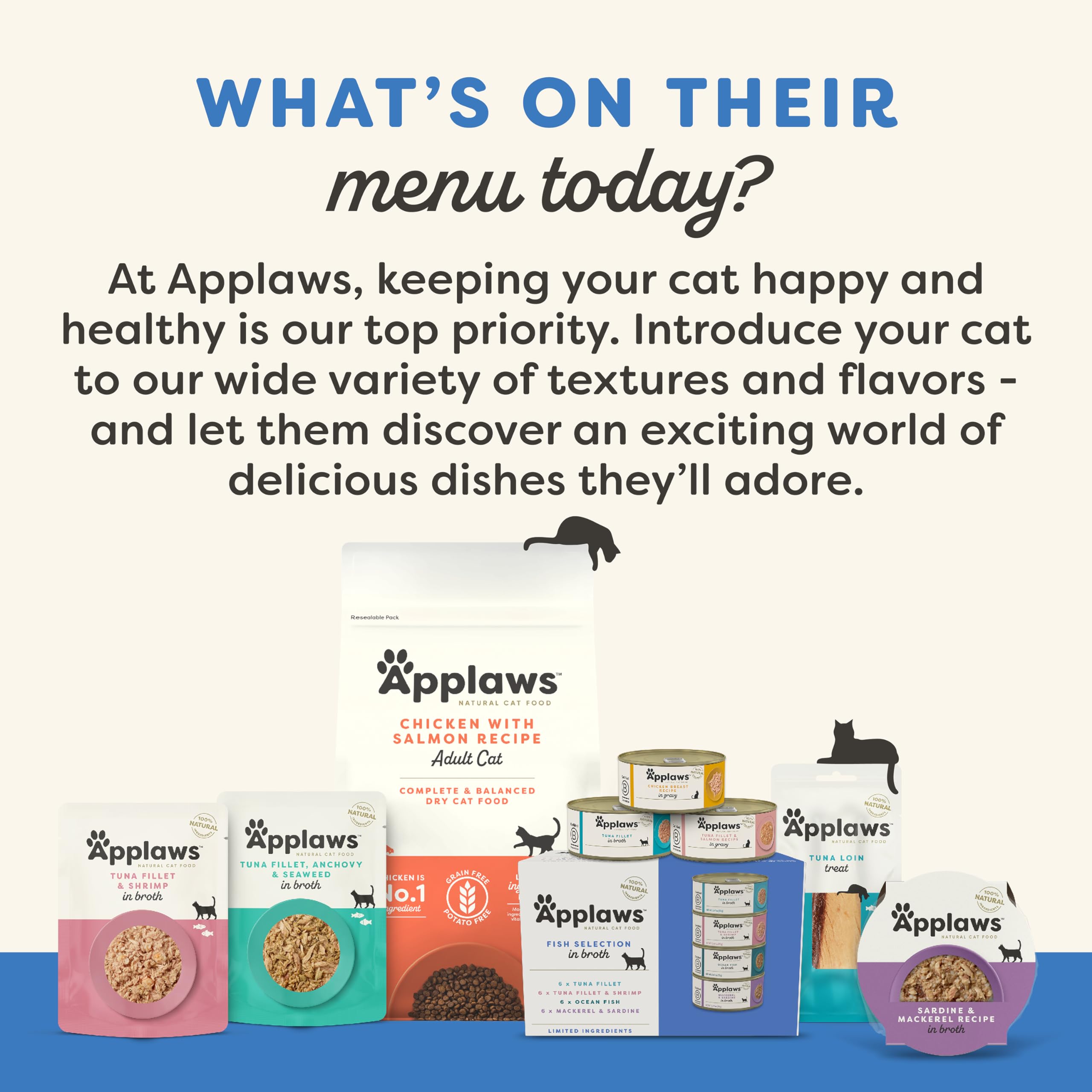 Applaws Natural Wet Cat Food in Broth, Limited Ingredient Canned Wet Cat Food, No Additives, Made with Natural Ingredients, Tuna