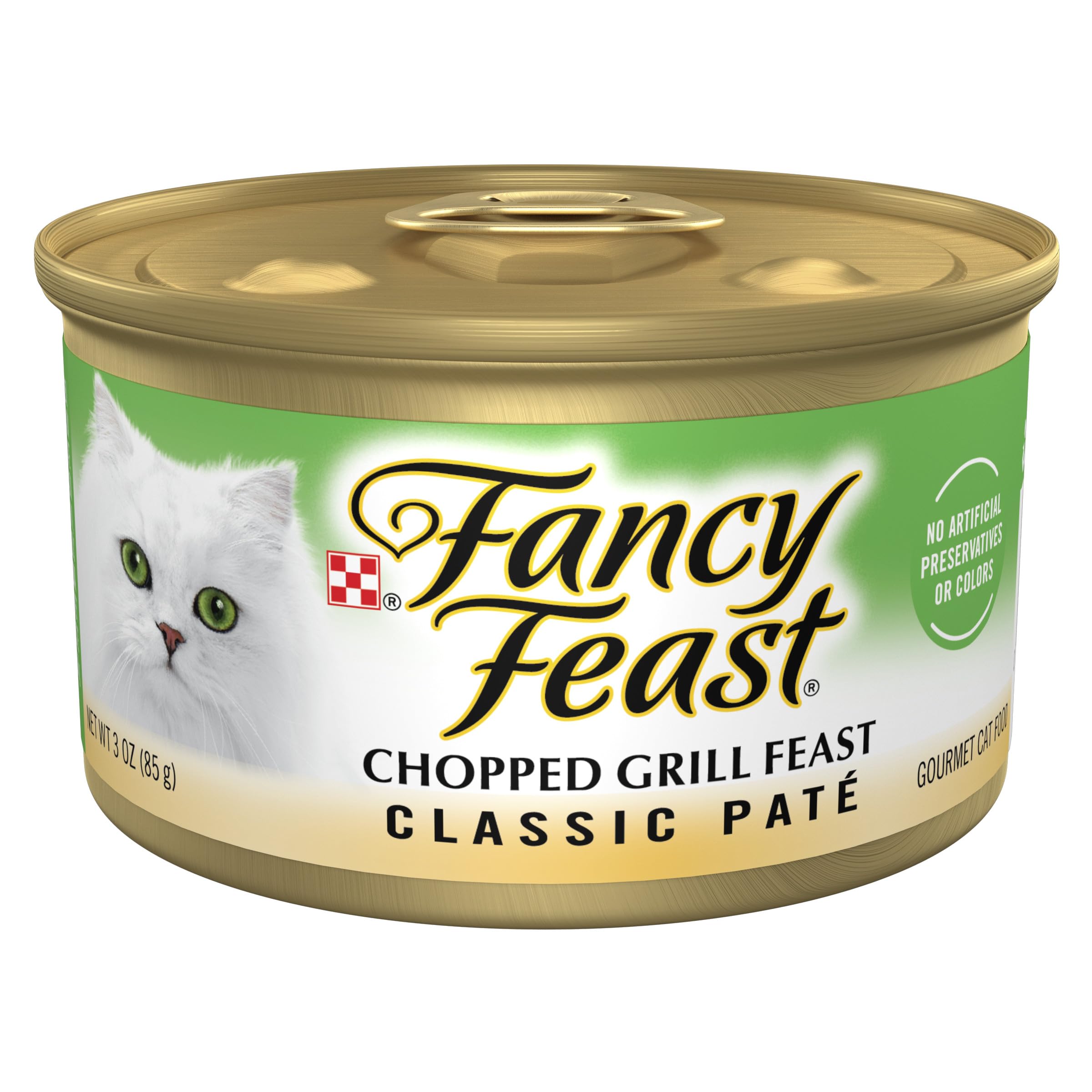 Purina Fancy Feast Chopped Grill Feast Classic Wet Cat Food Pate - (Pack of 24) 3 oz. Cans