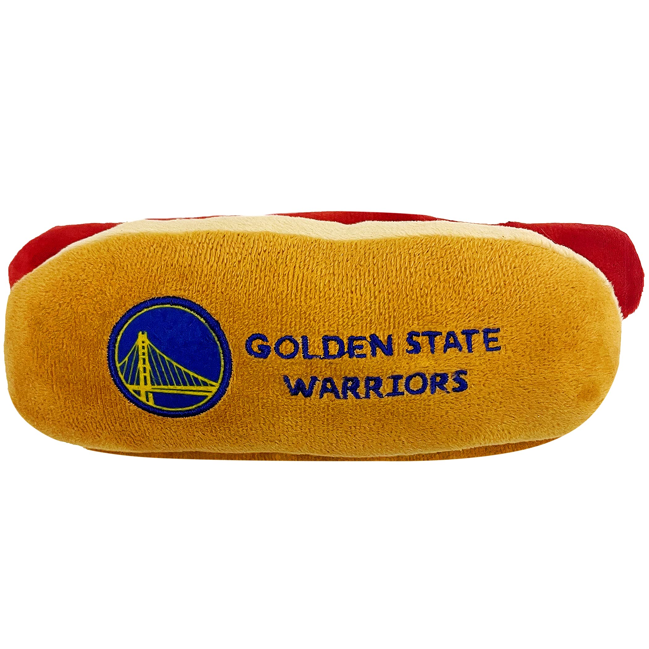 Pets First Nba Golden State Warriors Hot Dog Plush Dog & Cat Squeak Toy - Cutest Hot-Dog Snack Plush Toy For Dogs & Cats With In