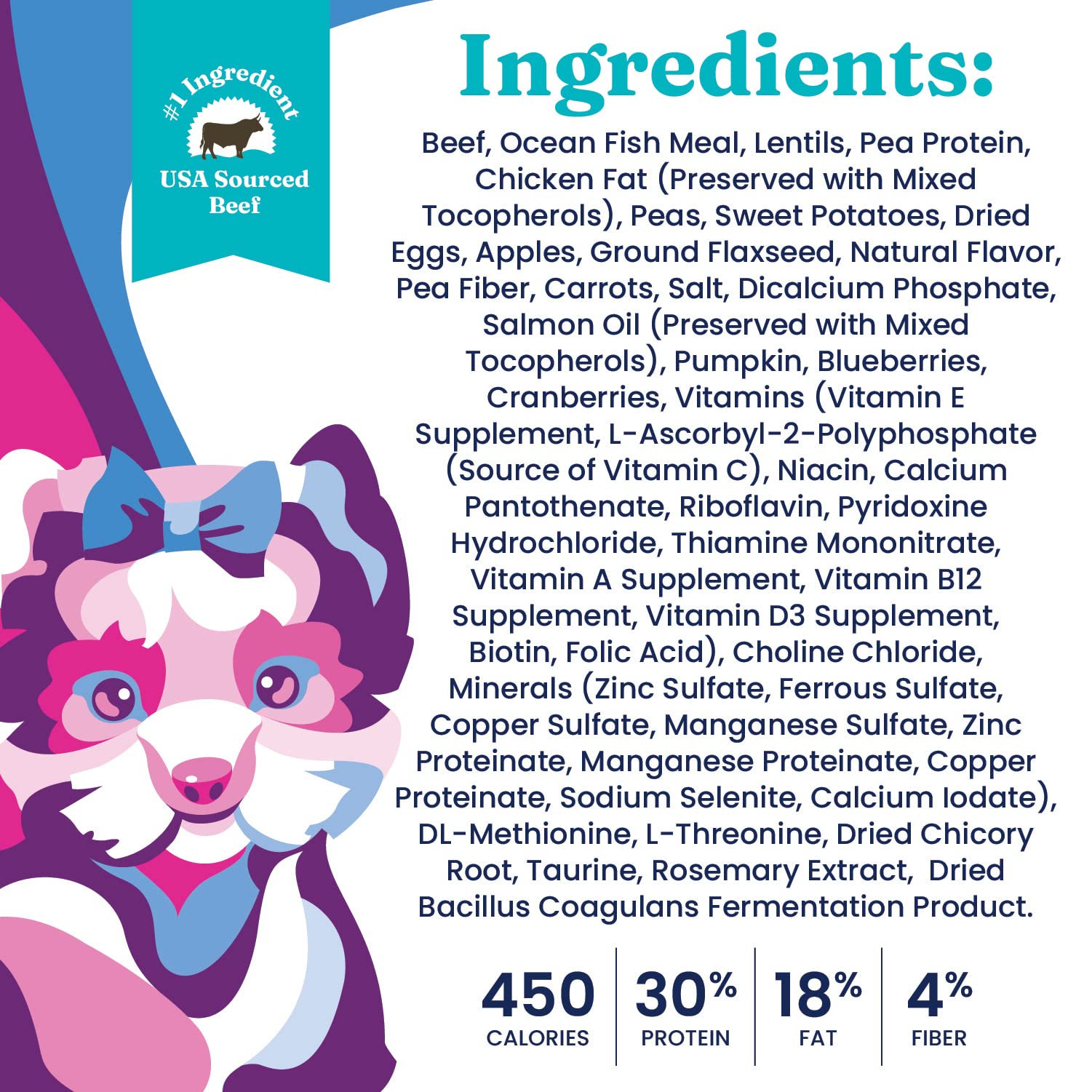 Solid Gold Toy & Small Breed Dry Dog Food Small Bites - Real Beef, Grain Free, Gluten Free, High Fiber Kibble with Probiotics fo