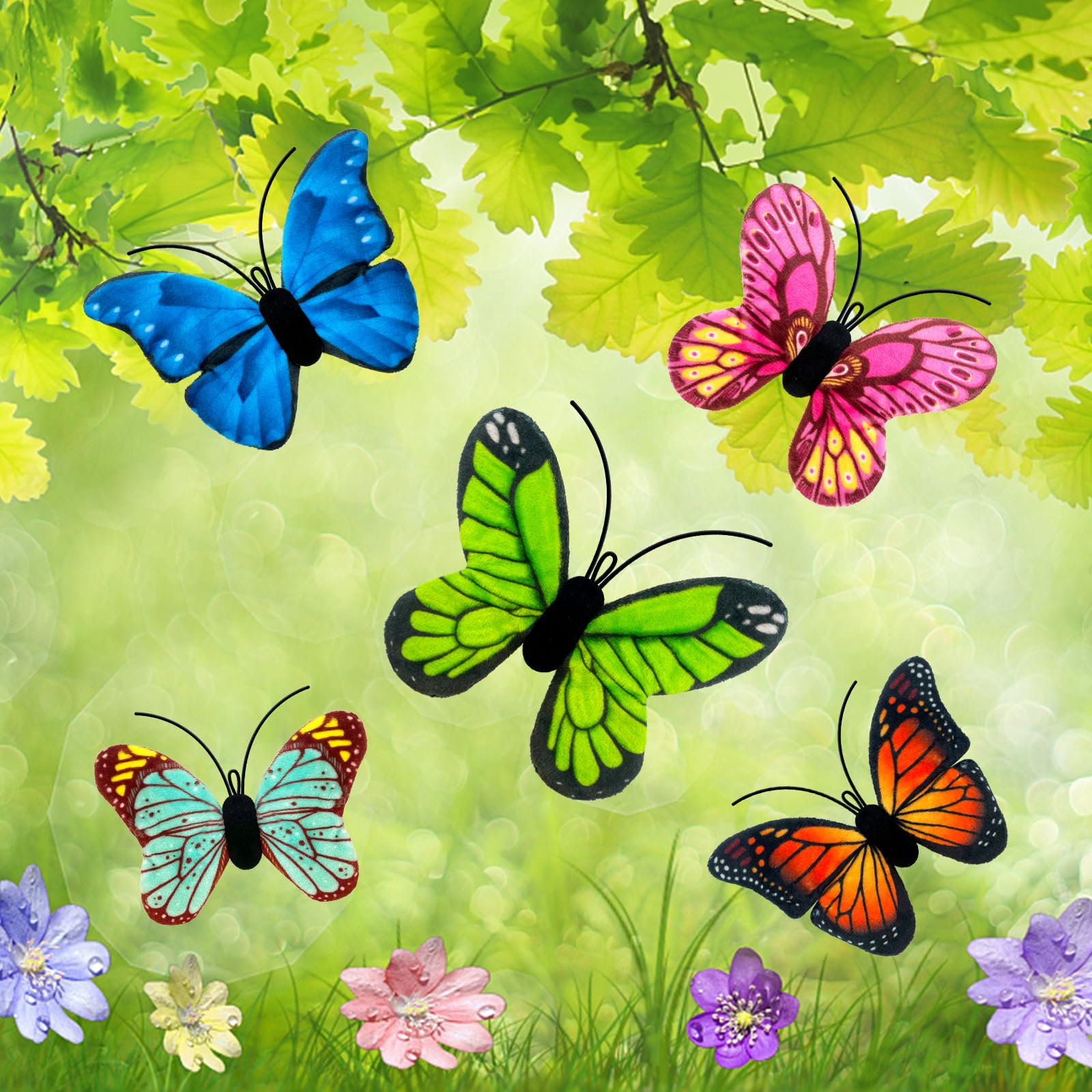 Lepawit Catnip Toys For Indoor Cats, 5 Pack Butterfly Catnip Toys With Crinkle, Cat Toys For Indoor Cats & Kitten & Kitty