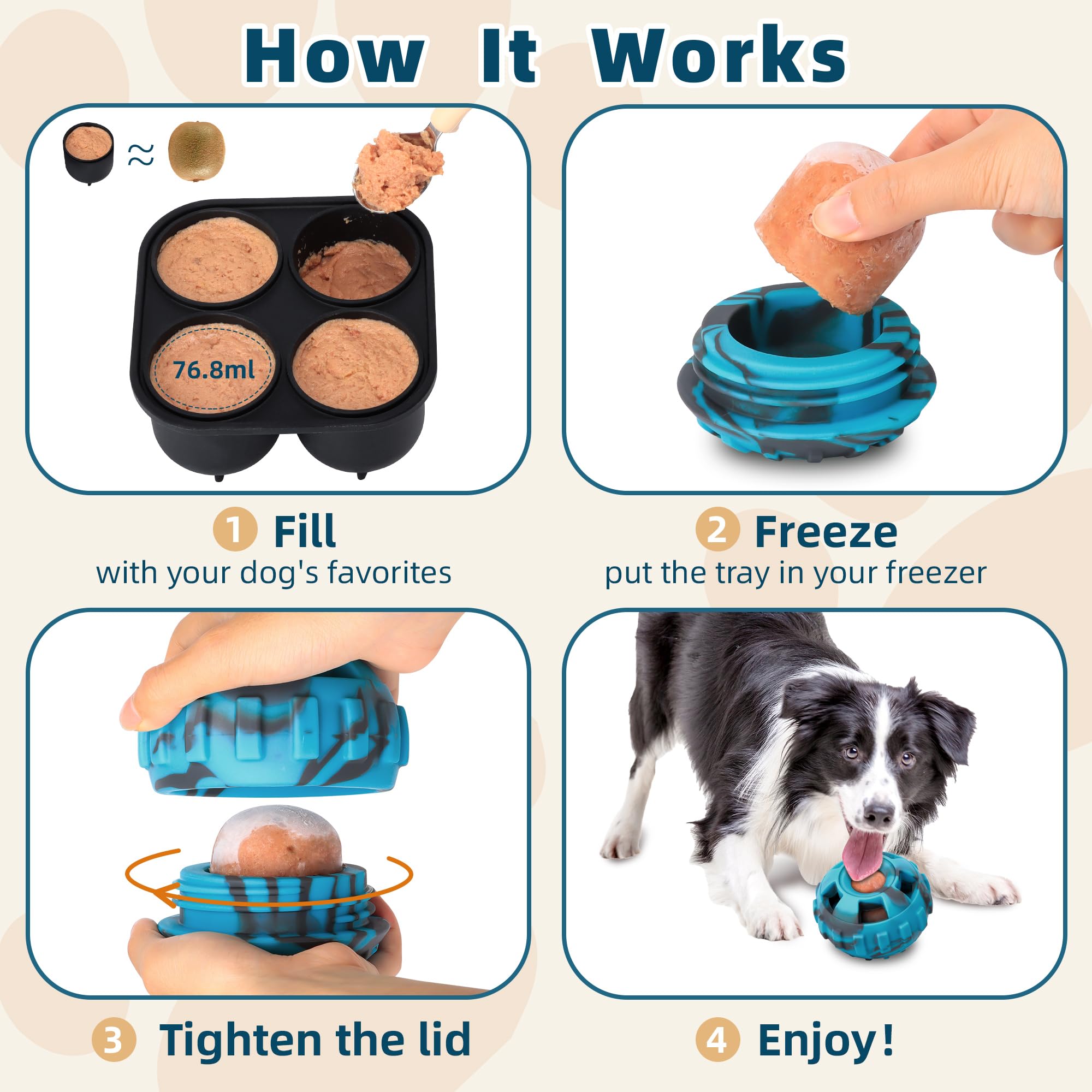 Petzee Durable Dog Chew Toys For Aggressive Chewers To Keep Them Busy, Tough Dog Bones With Real Bacon Flavor,Stick