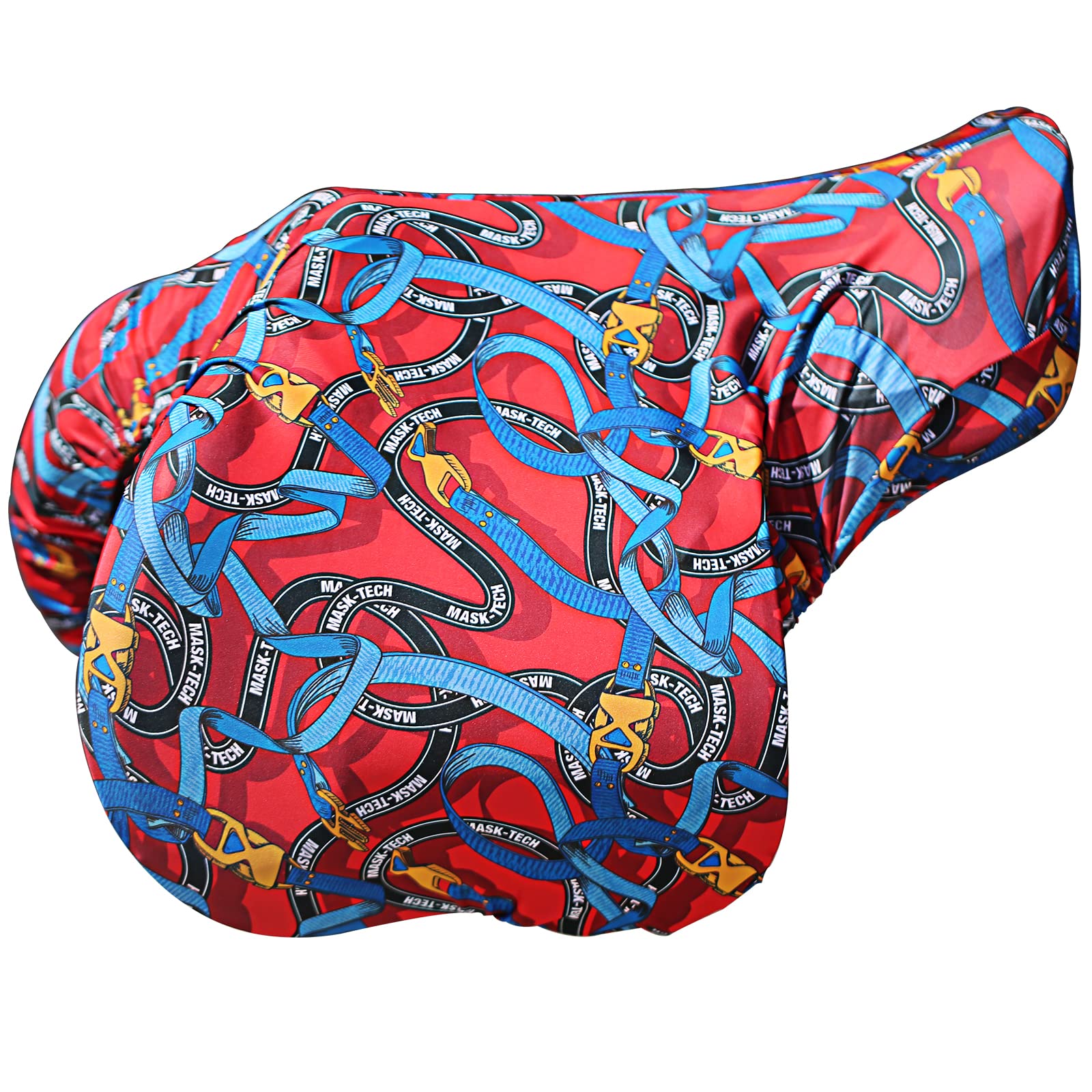 Harrison Howard Stretchy Saddle Cover Keep Saddle Scratch-And-Dust Free Multi-Prints Gp/Cc Saddle Cover-Entwined