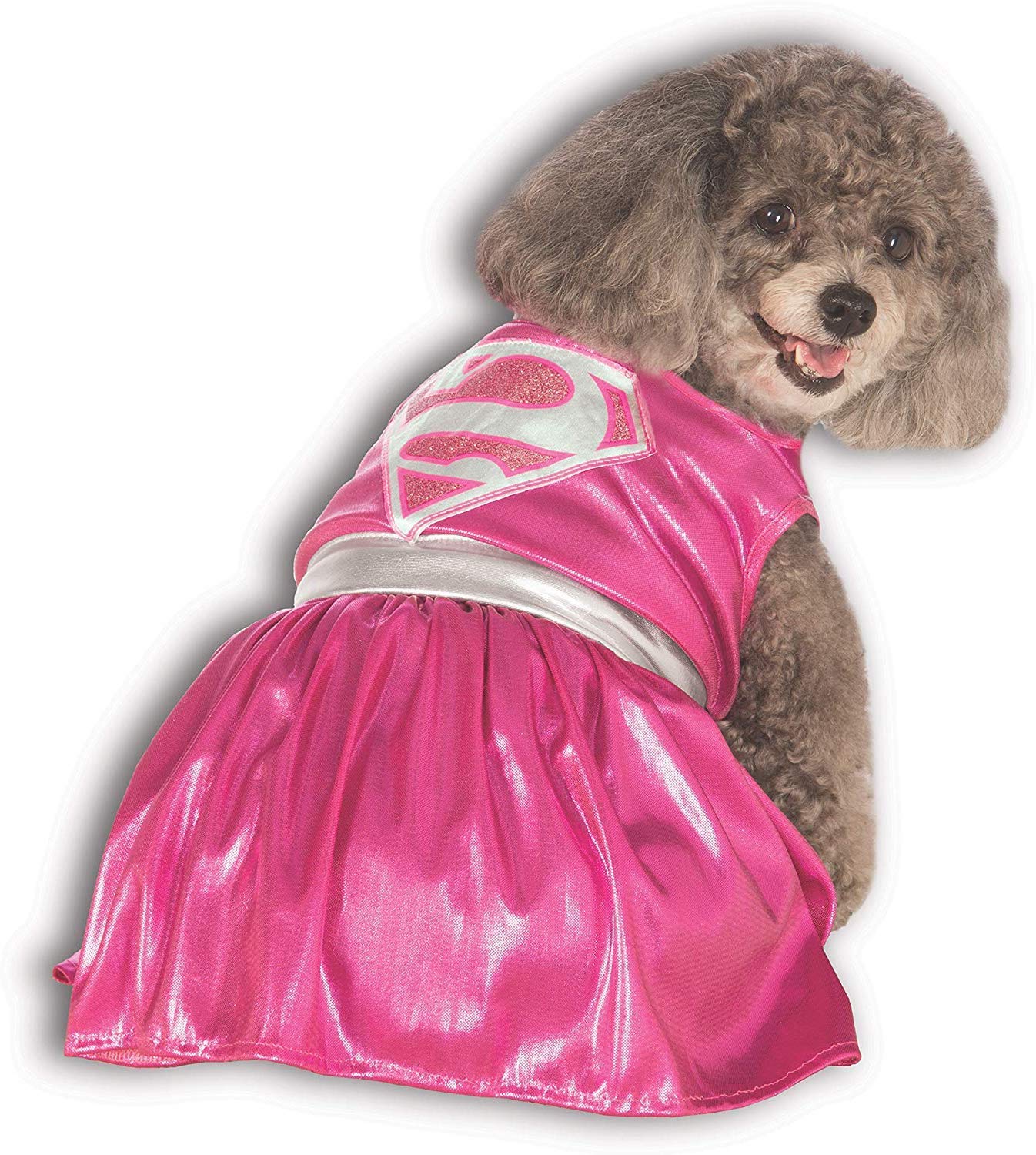 Rubies DC Heroes and Villains Collection Supergirl Pet Costume, Pink, Medium