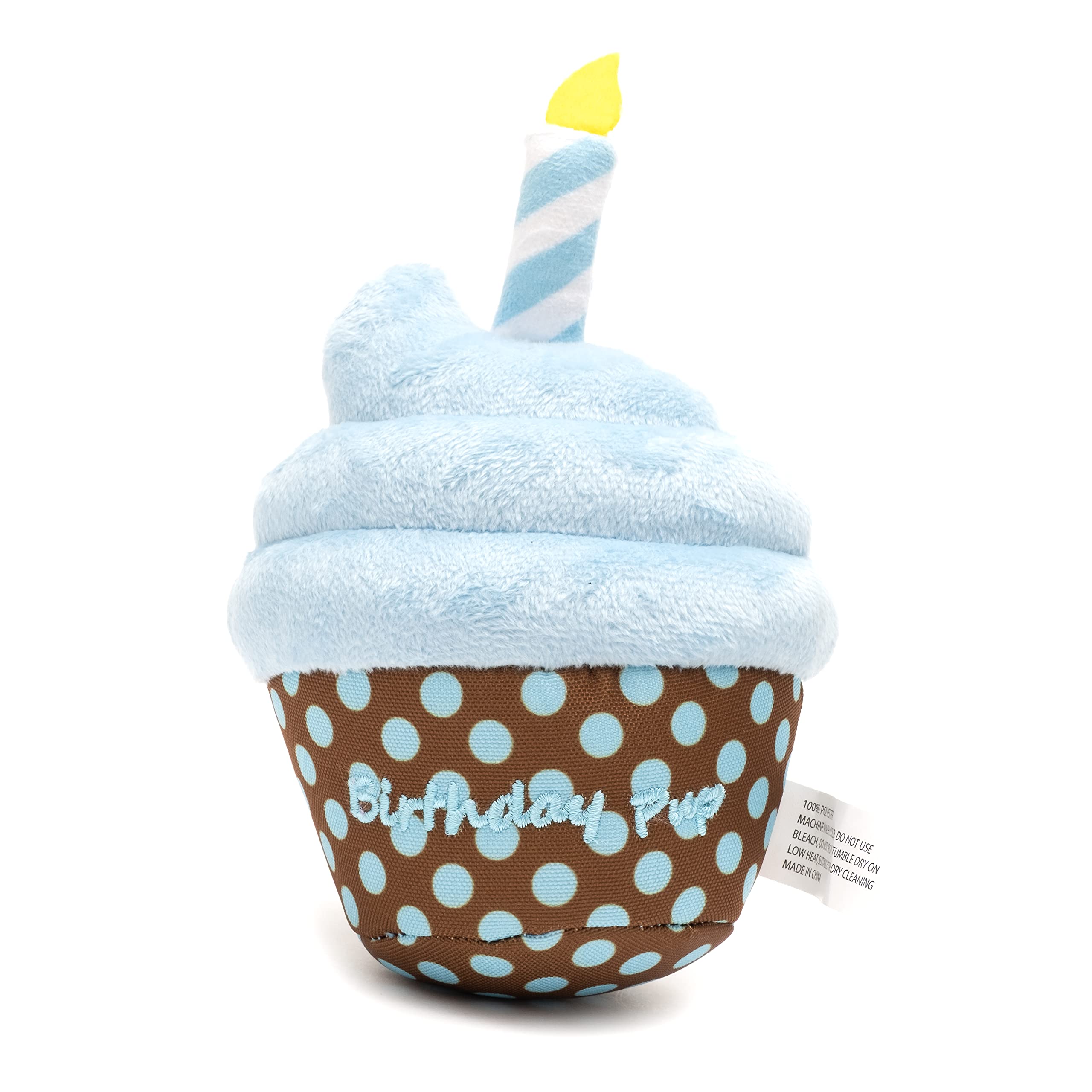 The Worthy Dog Birthday Pup Toy - Durable, Chomp-Resistant Tug & Toss Play Toy With Multiple Squeakers For Hours Of Fun For Your