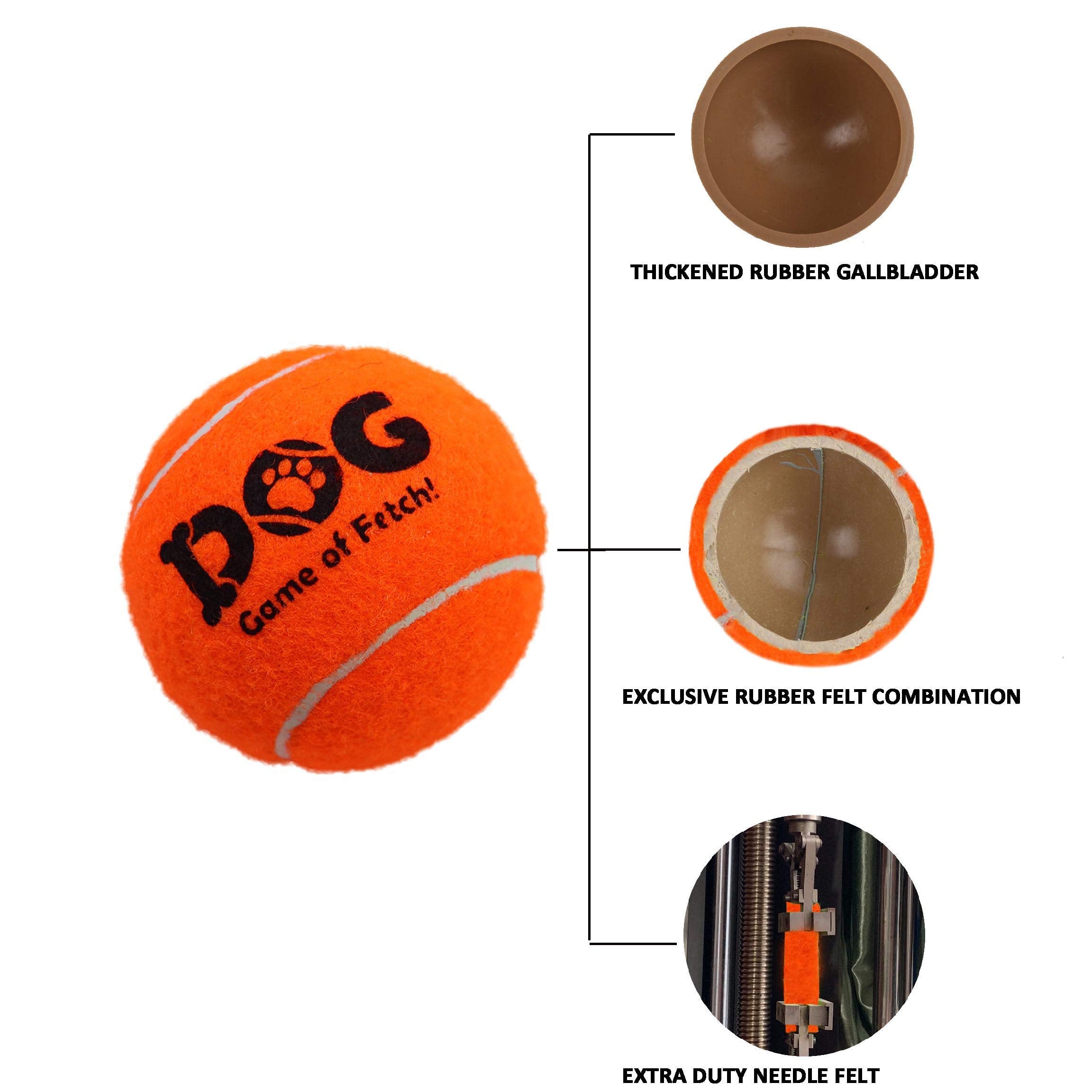 Ama Sport Dog Pet Tennis Balls Toys Orange Colour For Puppy Balls Small Medium Dogs,Designed For Dog Floating,Water-Hunting,Fetch,Fun Playing,Daily Exercise,Mid-Air Catching …
