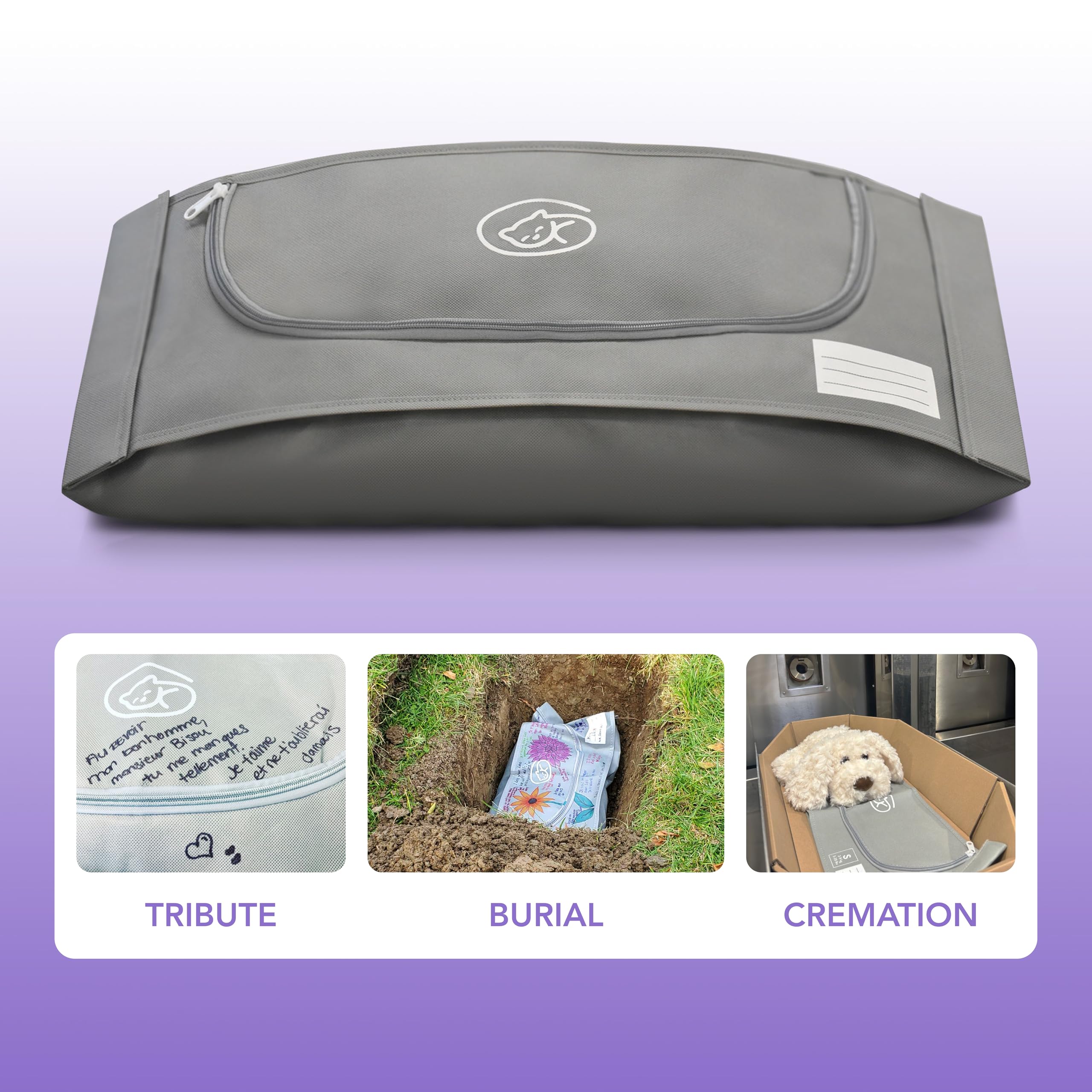 Euthabag -Xlarge - The Original Dignified Body Bag. For Breeds Like Rottweiler, Great Dane- 85-190Lb. Pet Body Bag For Burial An