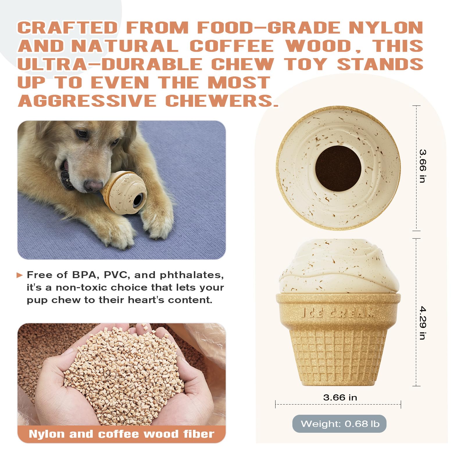 Multi-Functional Interactive Dog Toys, Treat Dispenser - Enrichment Puzzle, Frozen Slow Feeder Licking Toy for Medium/Large Dogs