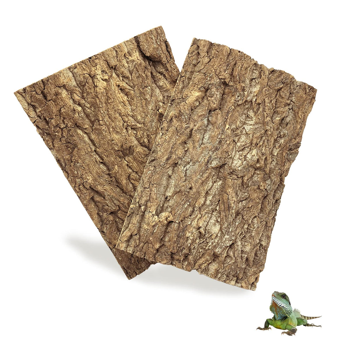 Tfwadmx 2Pcs Cork Terrarium Background 11.8   X7.9    Natural Cork Bark Backdrop Reptile Background Climbing Wall Terrarium Acce
