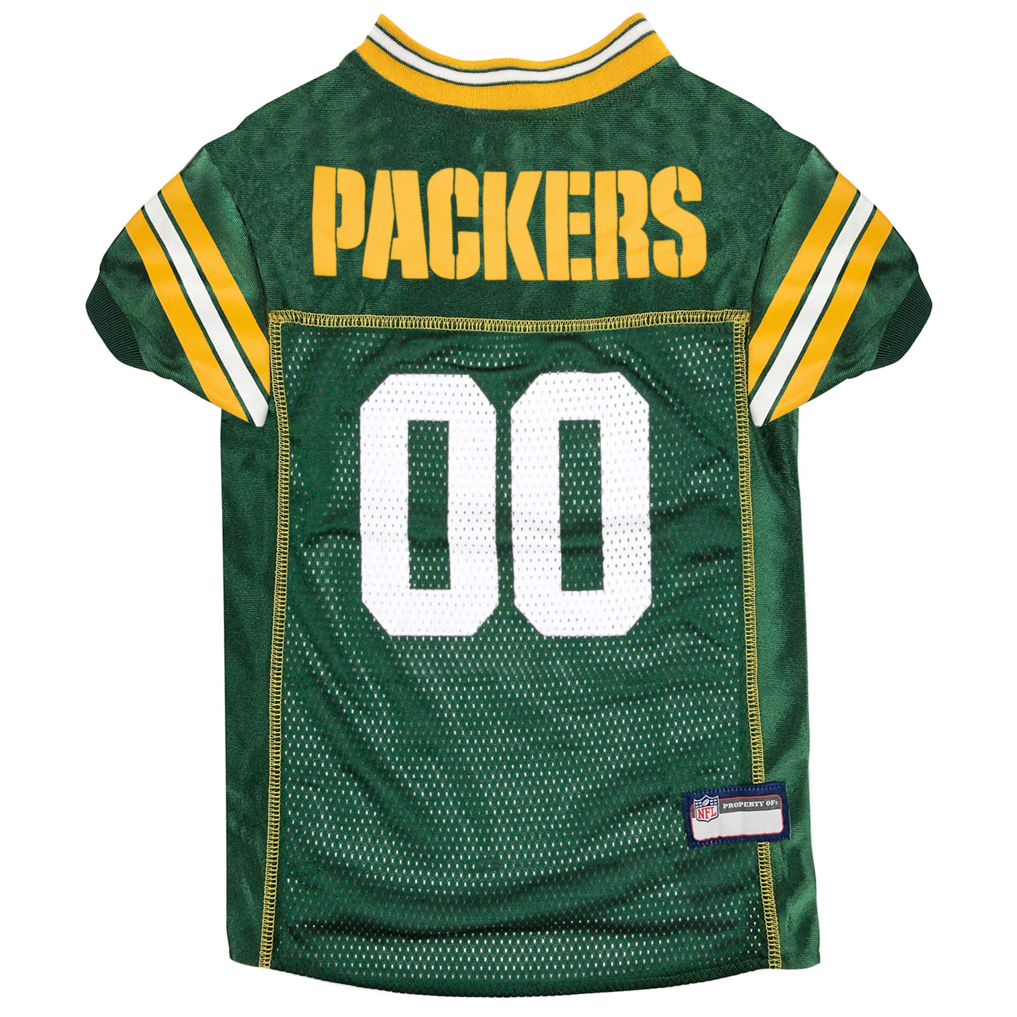NFL Green Bay Packers Dog Jersey, Size: X-Large. Best Football Jersey Costume for Dogs & Cats. Licensed Jersey Shirt