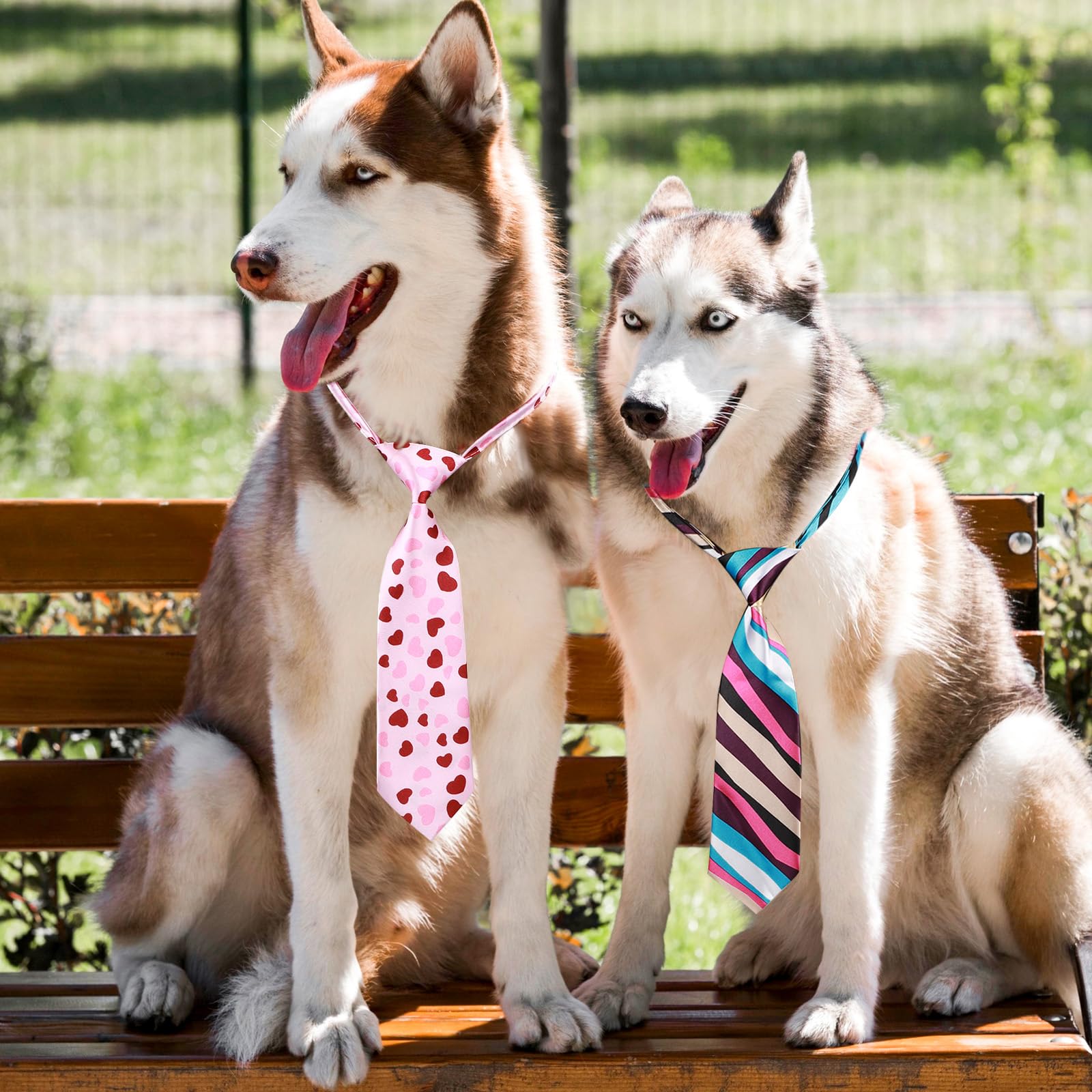 Segarty 30 Pcs Dog Neckties, Adjustable Dog Ties Dog Neck Ties And Bows For Medium Large Dog Festival Formal Bulk Pet Bowties Co