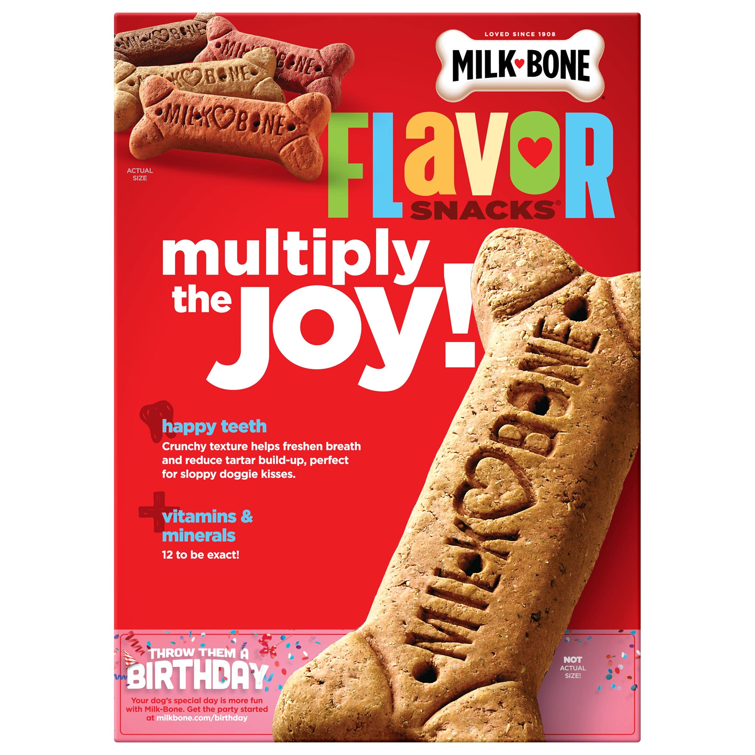 Milk-Bone Flavor Snacks Dog Biscuits for Large-Sized Dogs, 60 Ounce Box