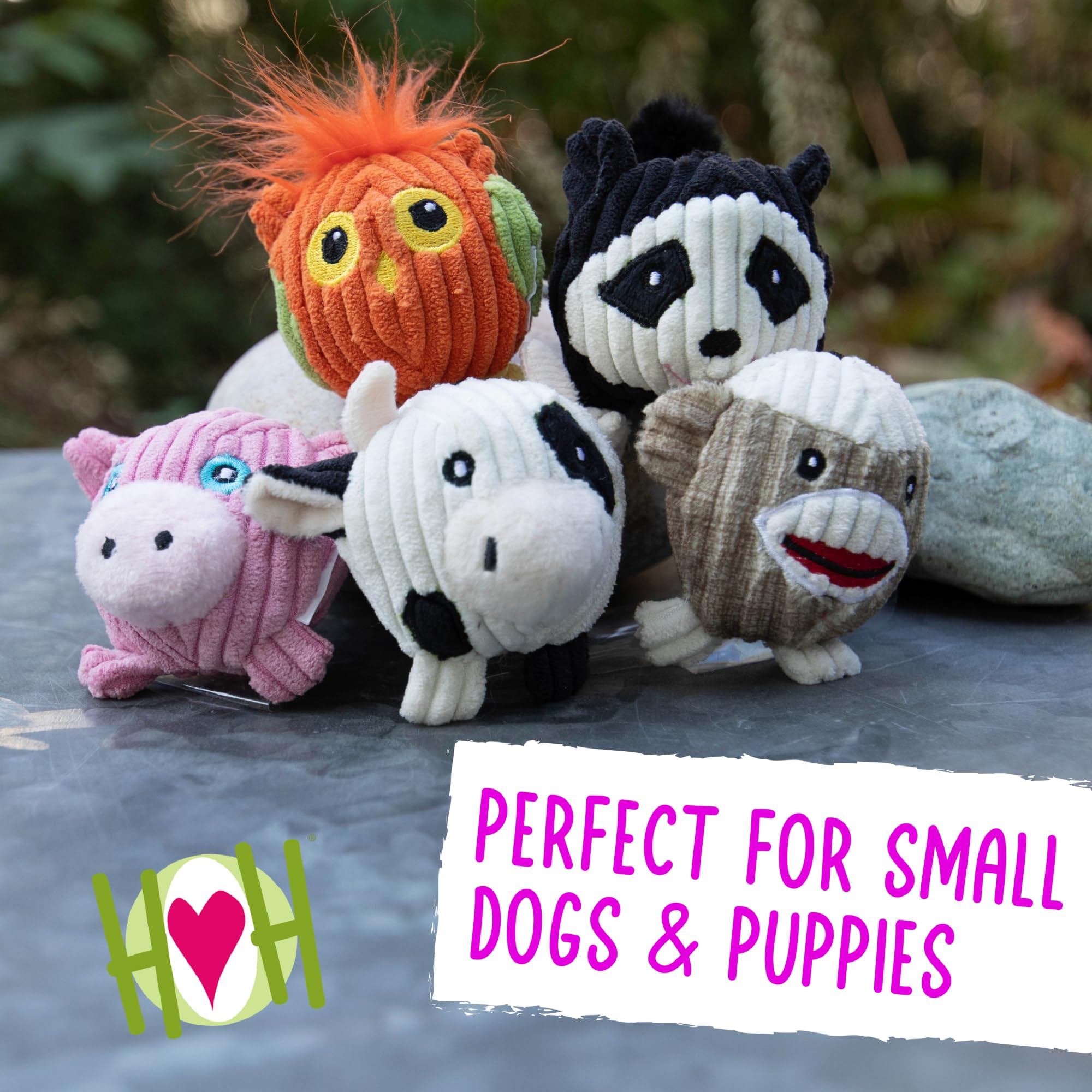 Hugglehounds Wee Huggles Plush Ball Dog Toys - Dog Stuffed Animal Toy, Puppy Toys, Squeaky Dog Toy For Small & Medium Dogs, Durable Plush To Keep Them Busy - Wee Huggles Variety Pack (5 Count)