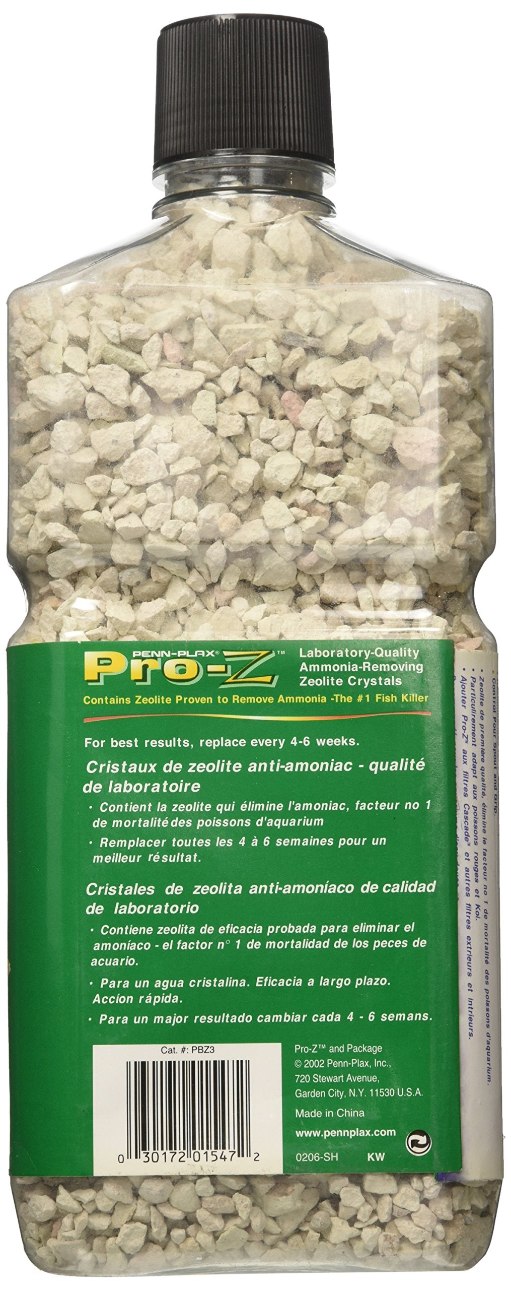 Penn-Plax Penn Plax Pro-Z Ammonia-Removing Zeolite Crystals For Aquarium, Large