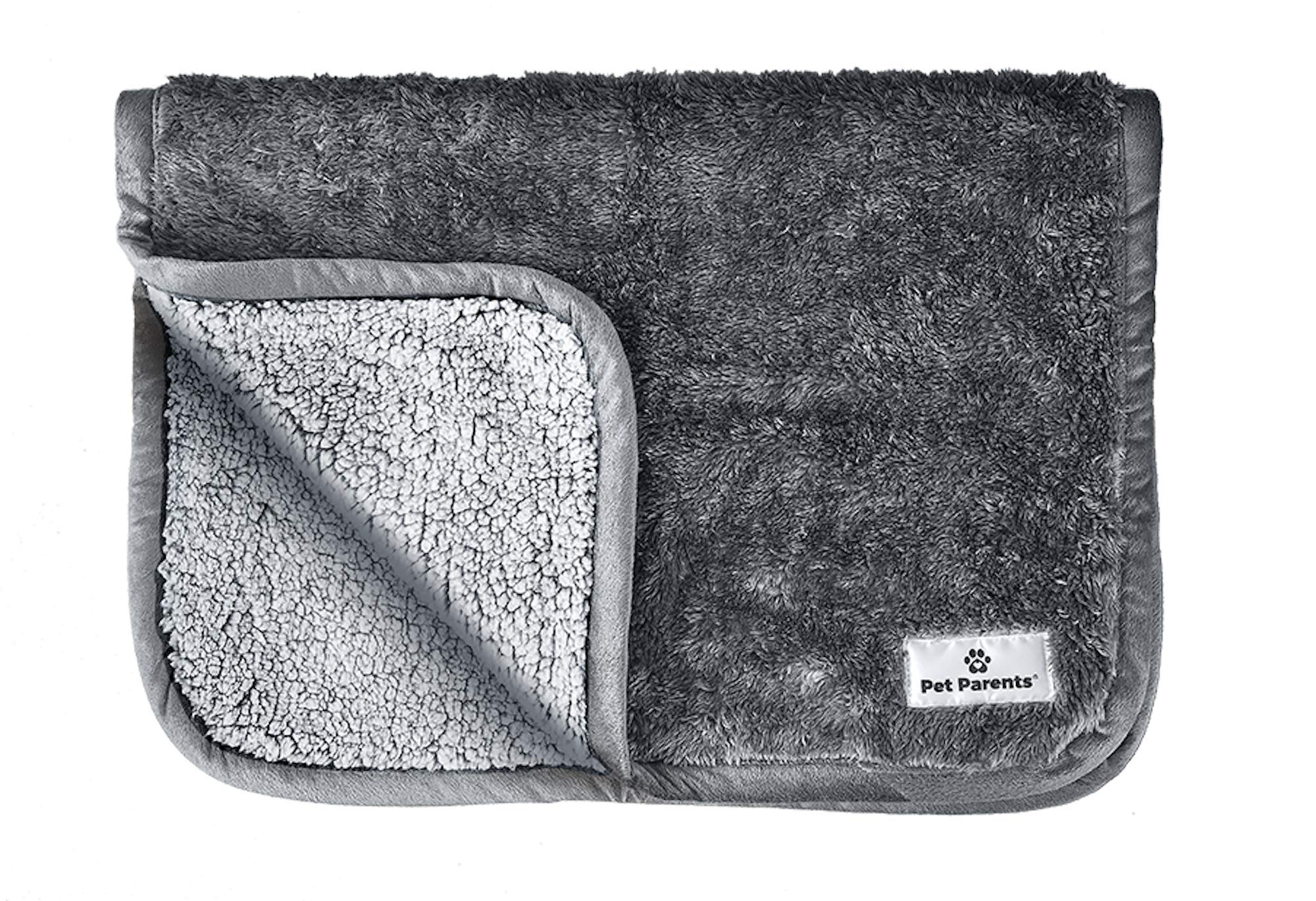 Pet Parents Pawtect Blanket, Premium Waterproof Cat & Dog Blanket With Wickquick & Sherpup Technology, Puppy Blanket, Waterproof Dog Blanket, Blankets For Dogs, Cat Blanket Slate 24X32