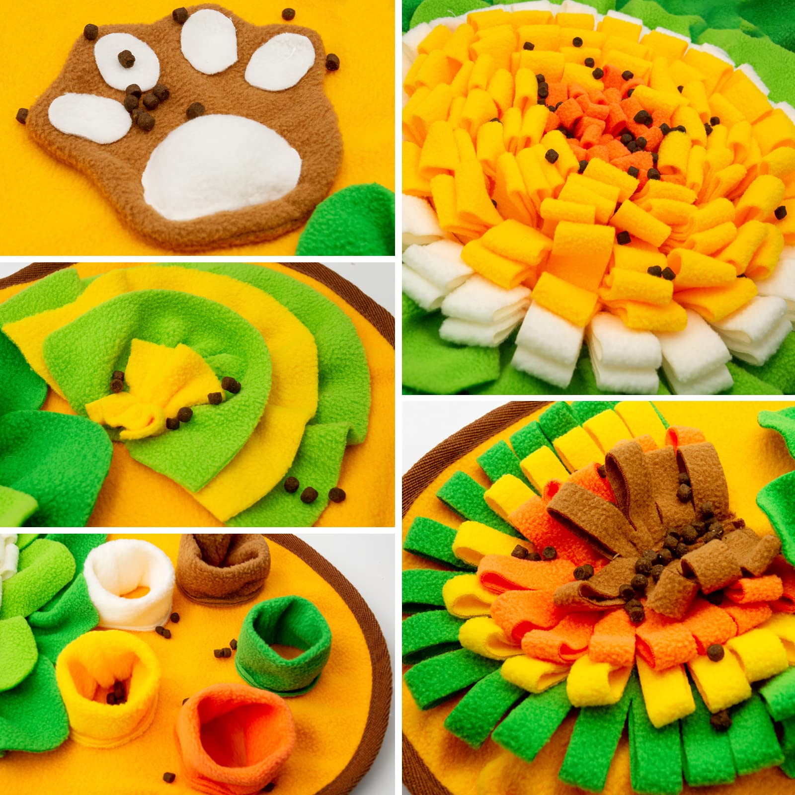 Snuffle Mat for Dogs, Pet Snuffle Mat for Small and Medium Dogs, Interactive Sniff Mat Feeding Mat for Puppies, Slow Feeder Dog