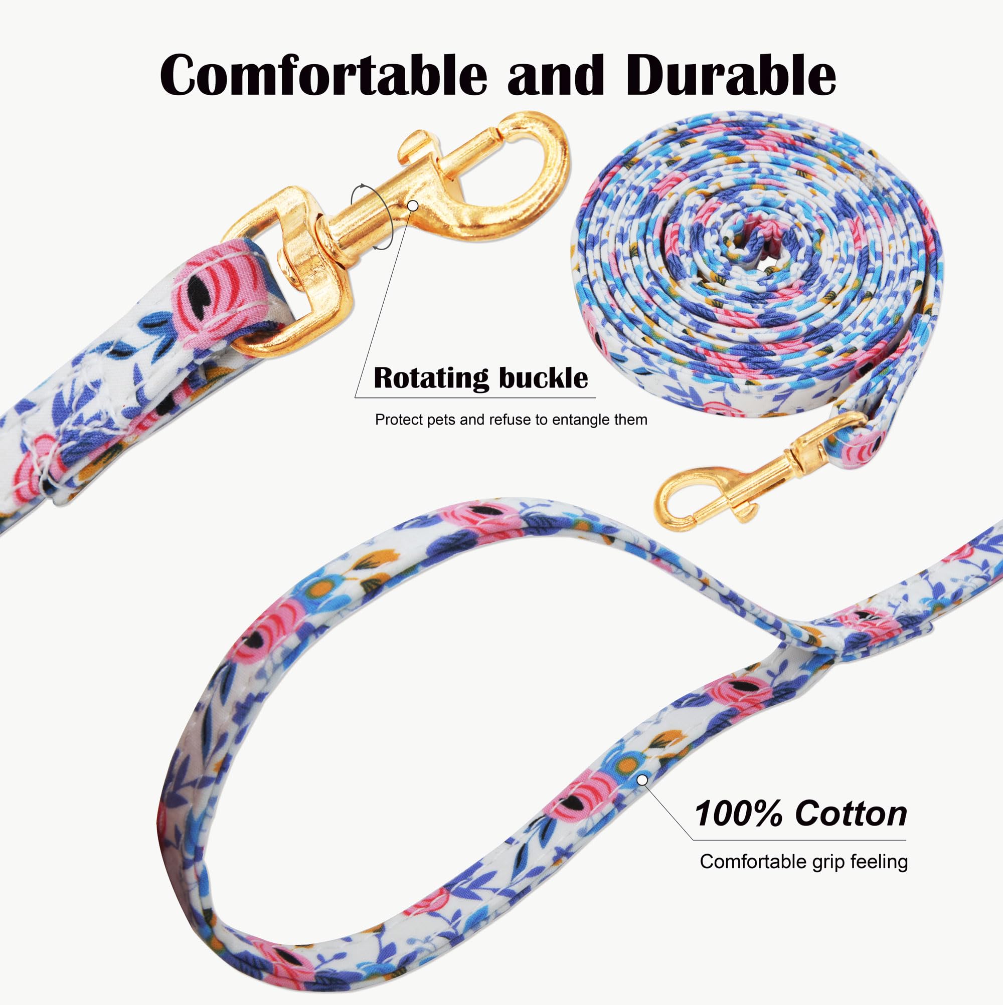 No Pull Dog Harness Adjustable Small Harness And Leash Set, Lightweight And Soft Dog Harness No Choke Escape Proof Pet Harness V