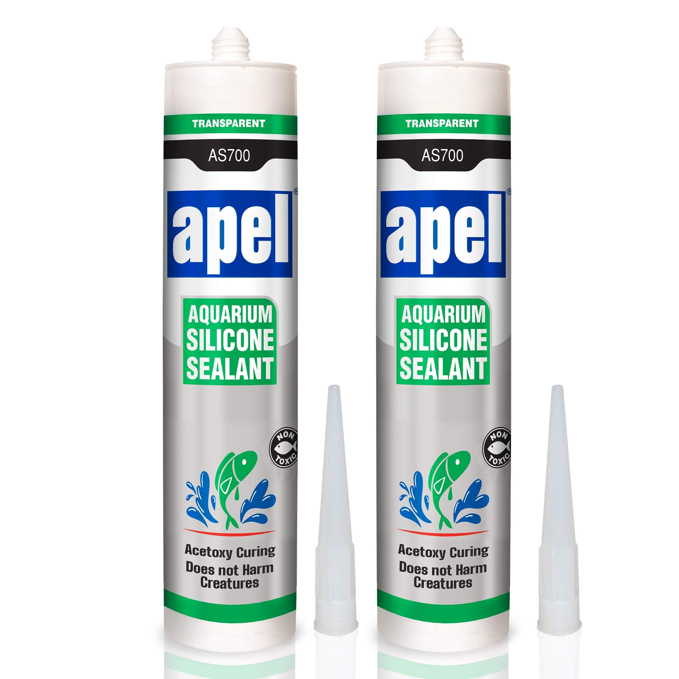 Aquarium Silicone Sealant (2 X 10.4 Fl Oz) Safe For Fish (2 Pack)