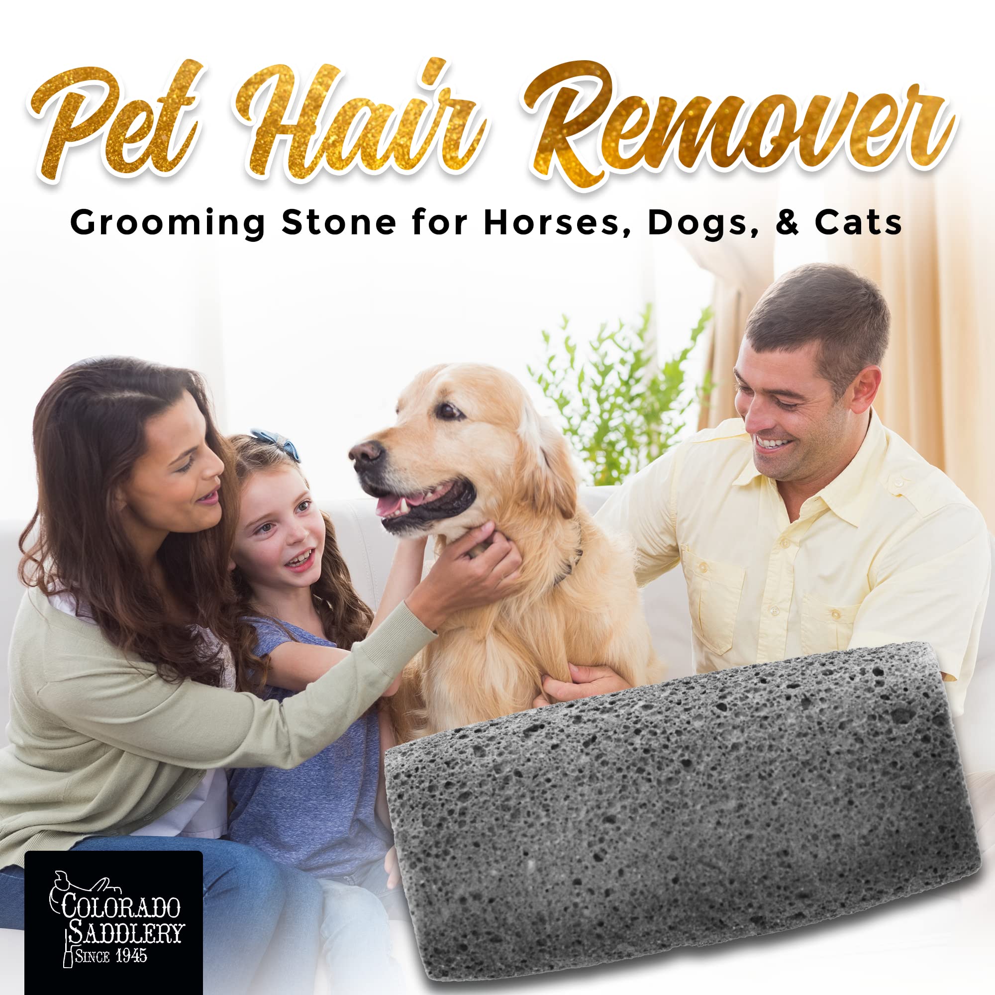Colorado Groomer'S Pet Hair & Fur Remover | No More Hairy Carpet, Car, Couch Or Clothing | Made In The Usa | For Dogs, Cats, Horses & More