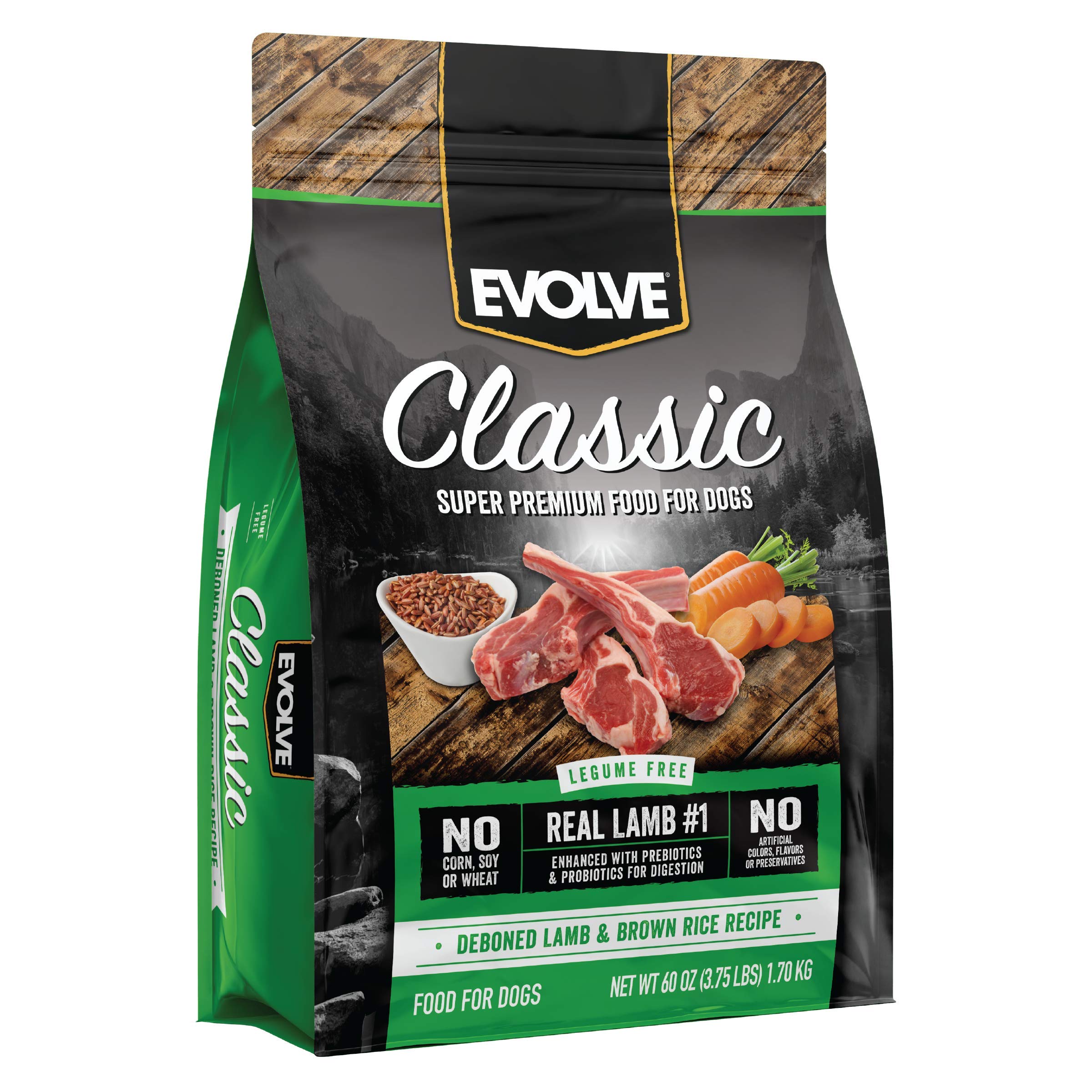 Evolve Classics Lamb and Brown Rice Recipe Dog Food, 3.75lb