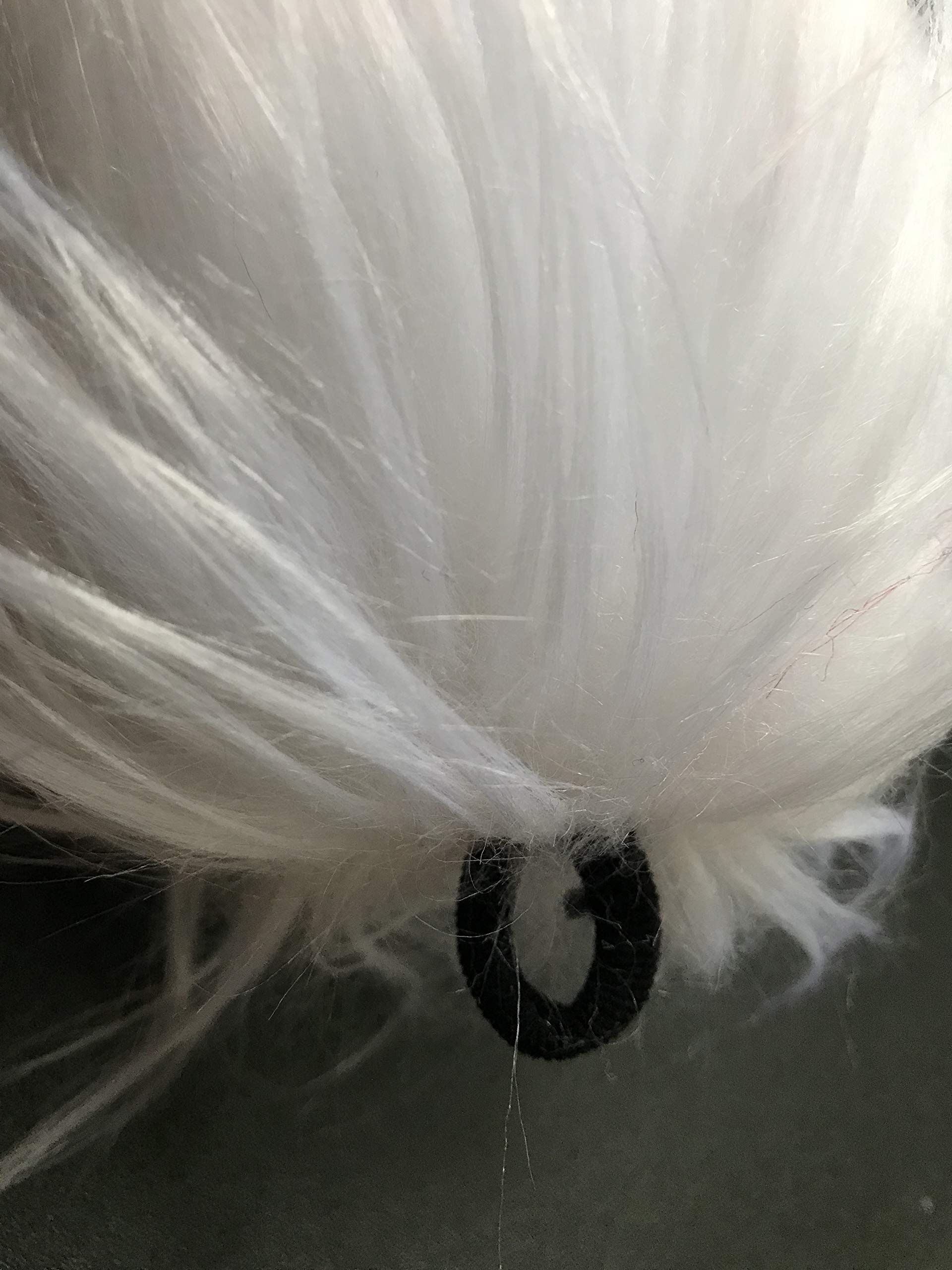 Bianna Creations Long Faux Fur Animal Luxury Tail, Cosplay Fursuit Fursona,Costume Dress Up Pet Play Furry Accessory (20', Whit