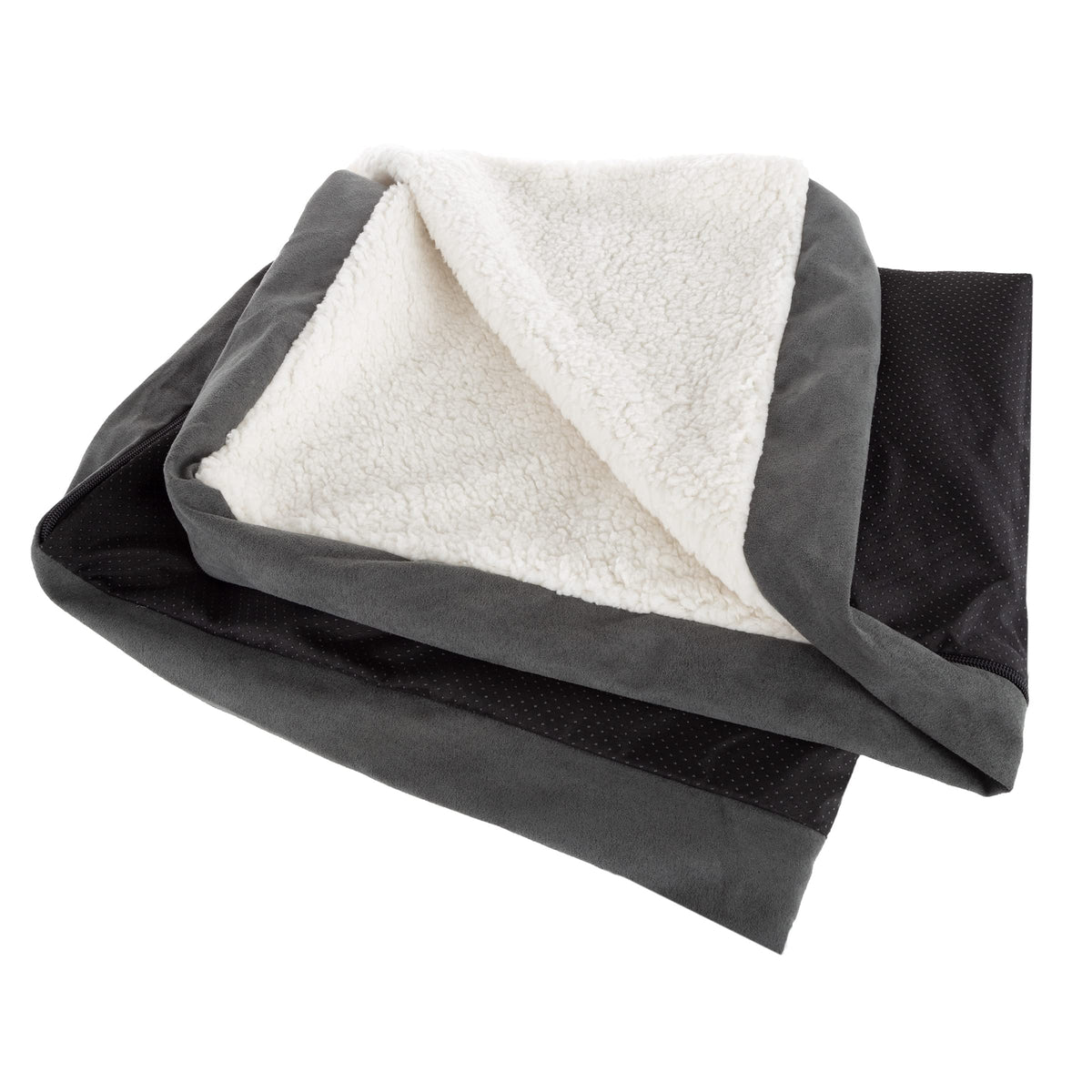 Petmaker Orthopedic Dog Bed - 2-Layer Memory Foam Dog Bed With Machine Washable Sherpa Top Cover - 36X27 Dog Bed For Large Dogs 