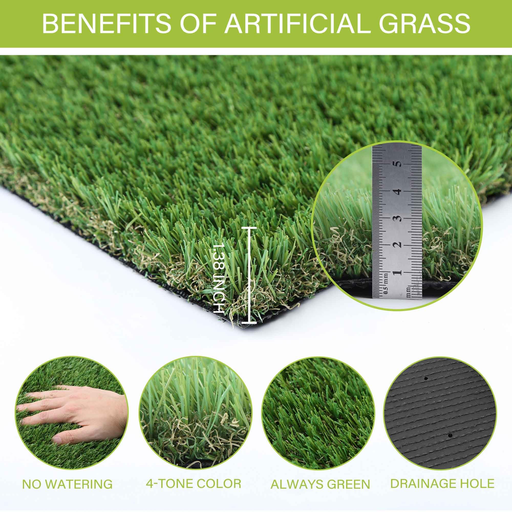 Sunturf Dog Pee Grass, Artificial Grass For Dogs, Fake Grass For Dogs Potty Training, Extra Large Dog Pads 5X8Ft , Housebreaking