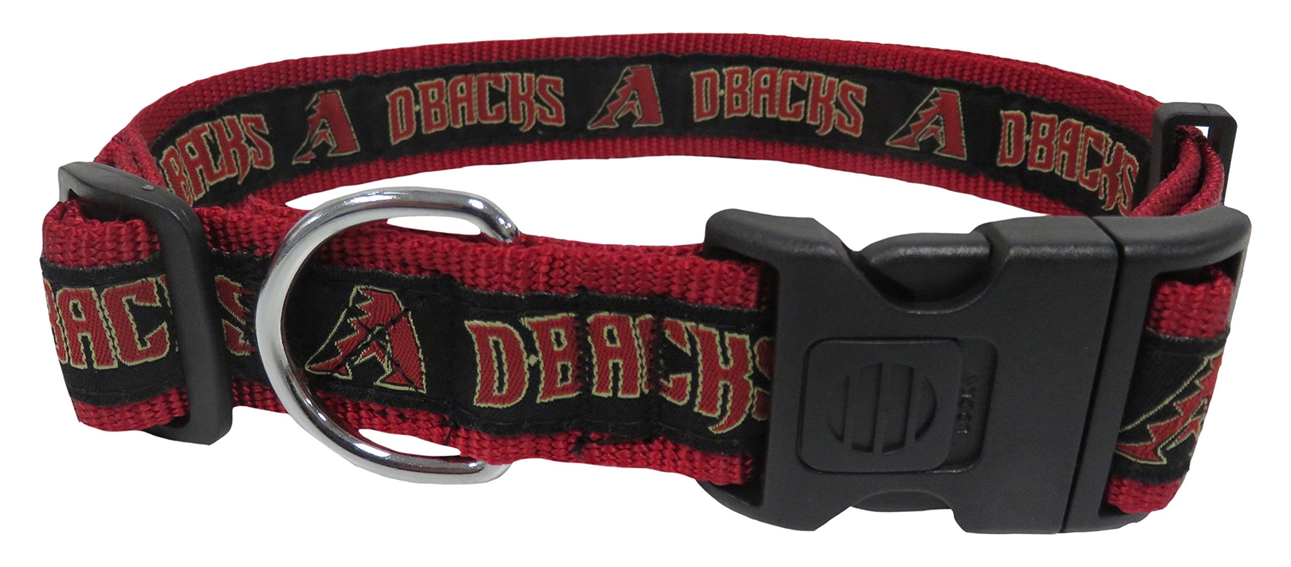 Mlb Arizona Diamondbacks Licensed Pet Collar- Heavy-Duty, Strong, And Durable Dog Collar. Available In 29 Baseball Teams And 4 S