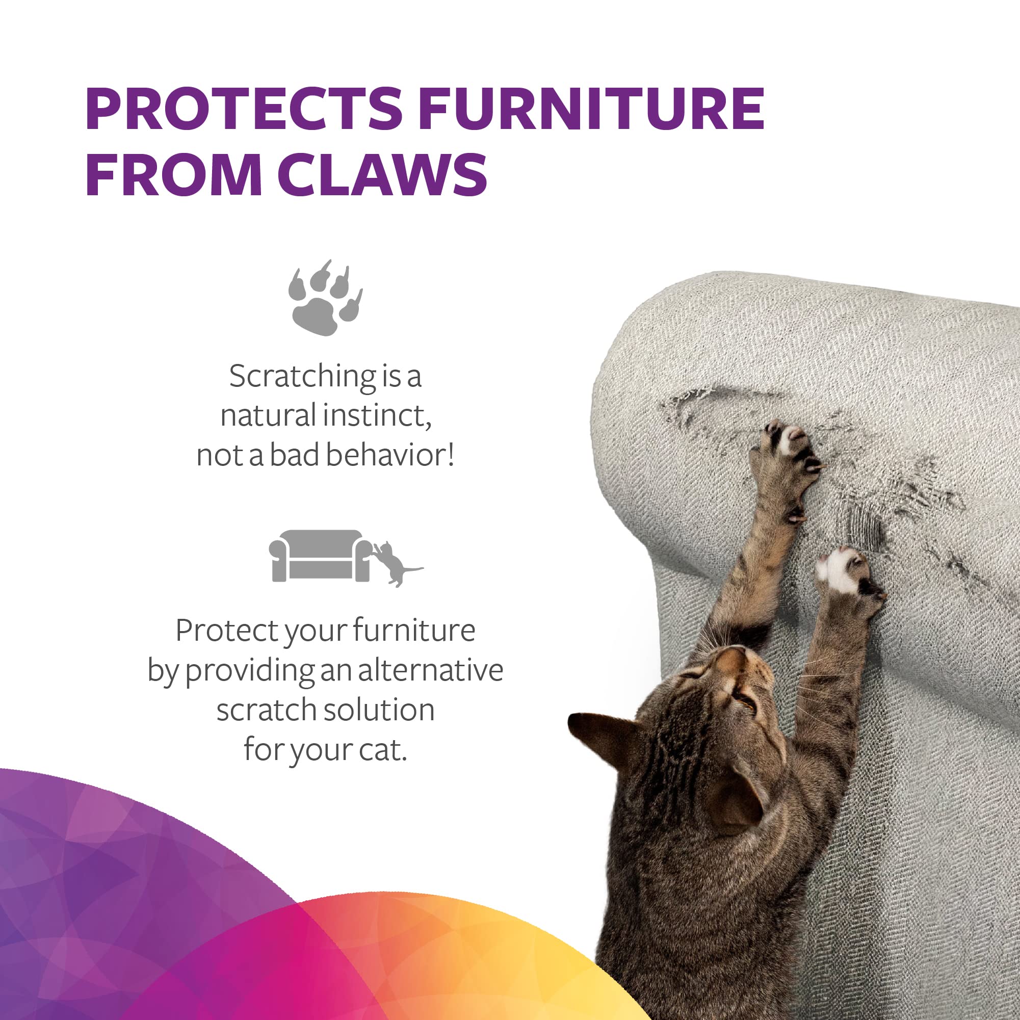 Smartykat Super Scratcher Corrugated Cat Scratcher, Catnip Infusion Technology - Brown, Single Wide