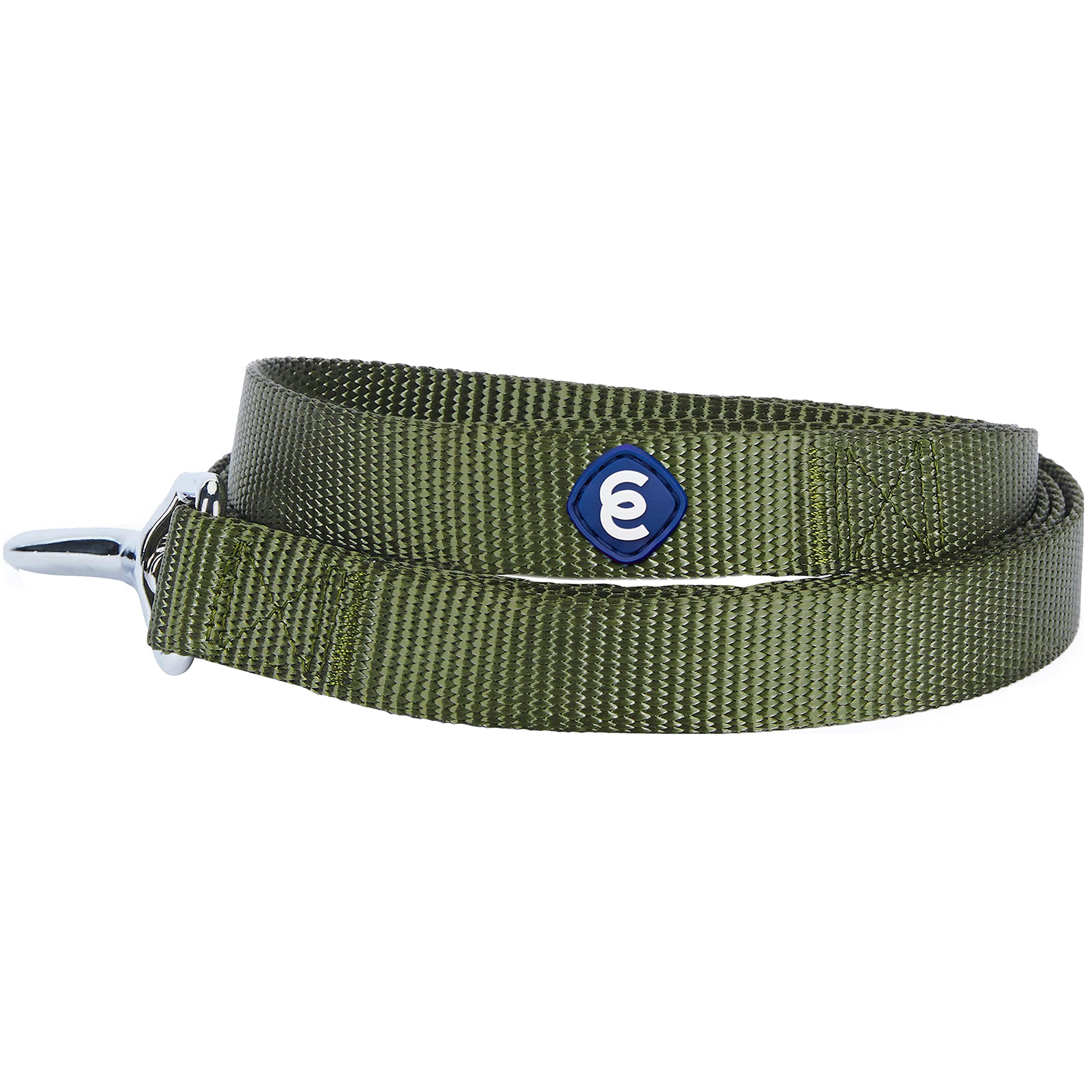 Blueberry Pet Essentials 21 Colors Durable Classic Dog Leash 5 Ft X 3/4', Military Green, Medium, Basic Nylon Leashes For Dogs
