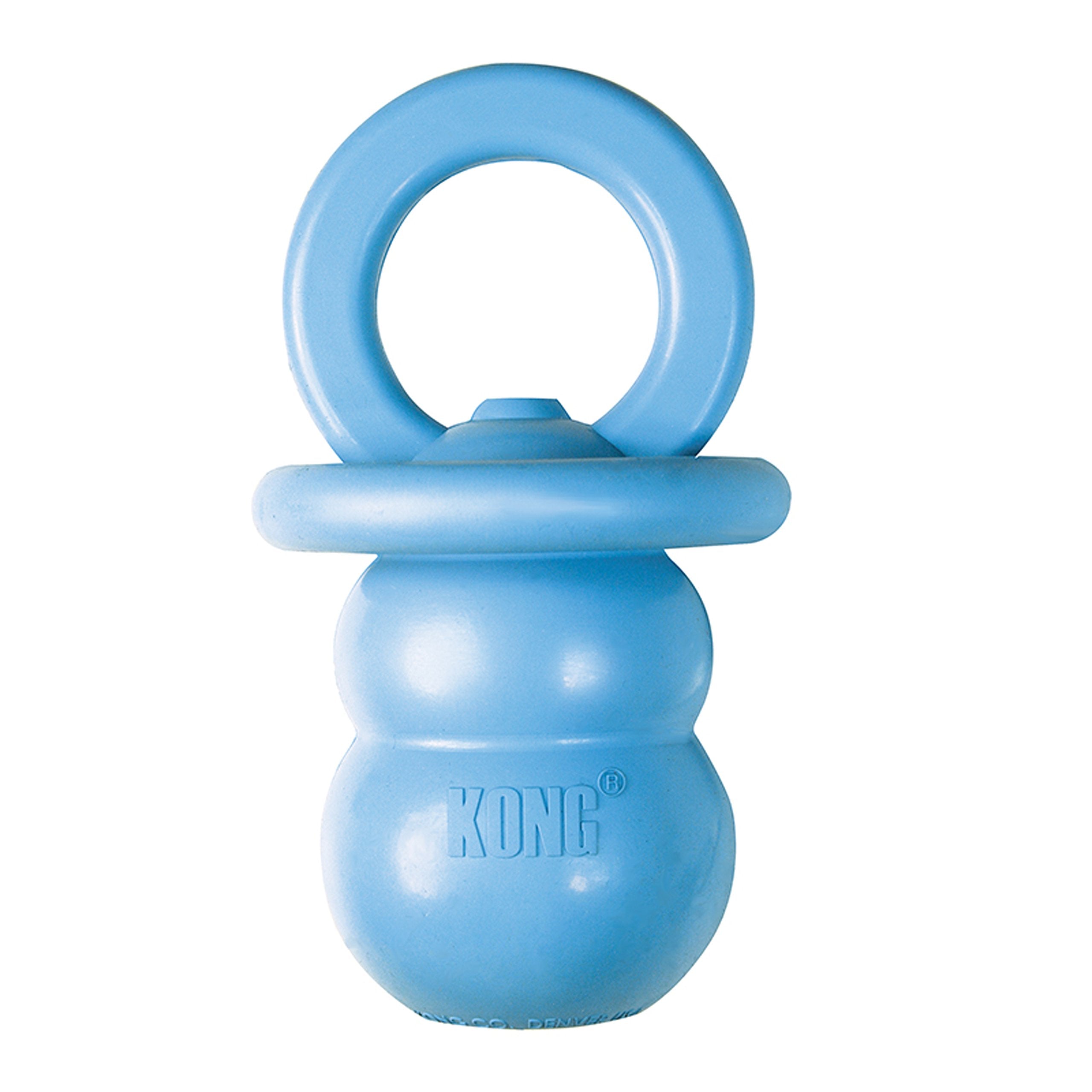 KONG Puppy Binkie - Pacifier Dog Toy for Puppies - Stuffable Chew Toy for Puppy Playtime - Durable Natural Rubber Dog Treat Toy 