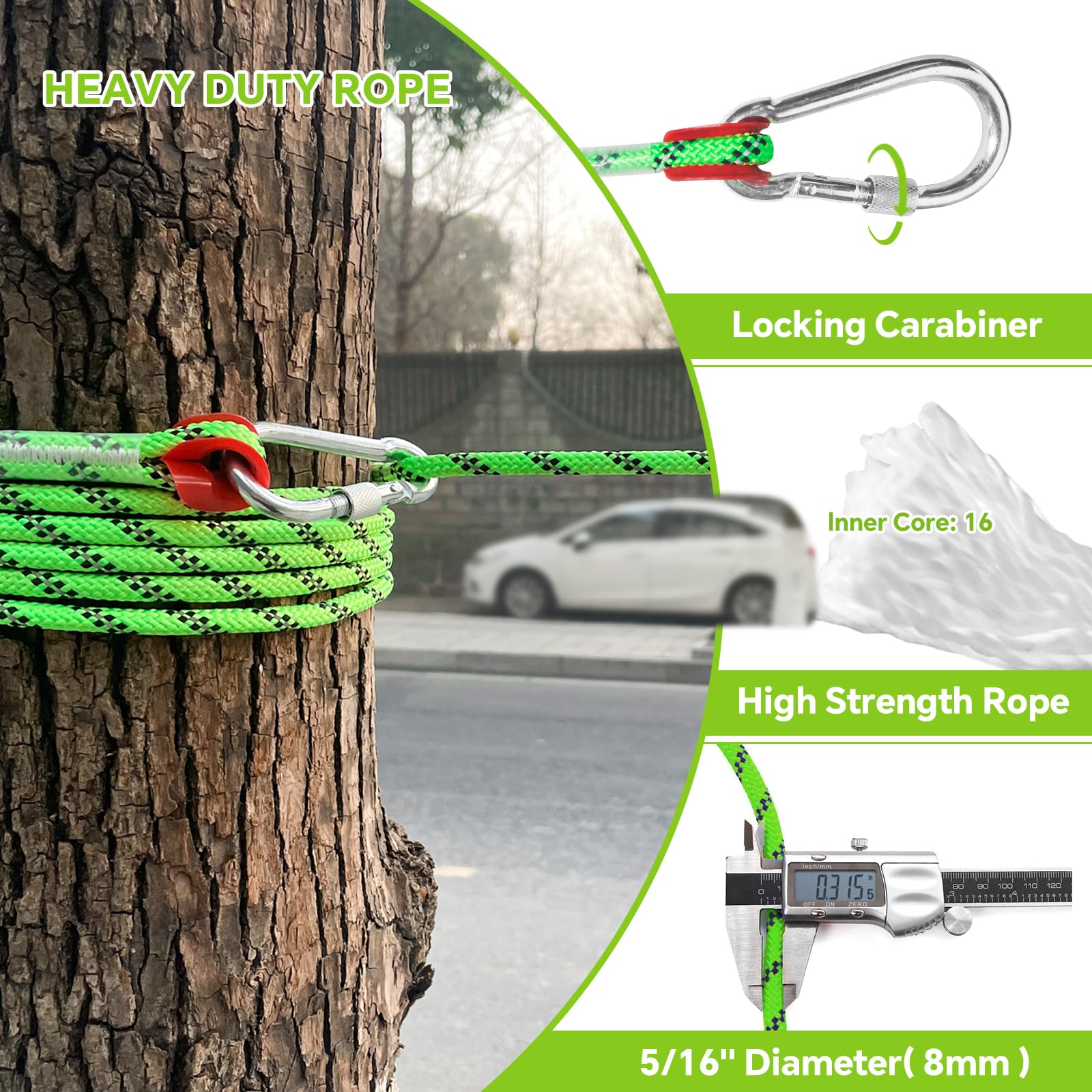 Dog Camping Essentials 50Ft Portable Overhead Trolley System Pet Camping Leash For Dogs Up To 200Lbs Dog Runner For Yard