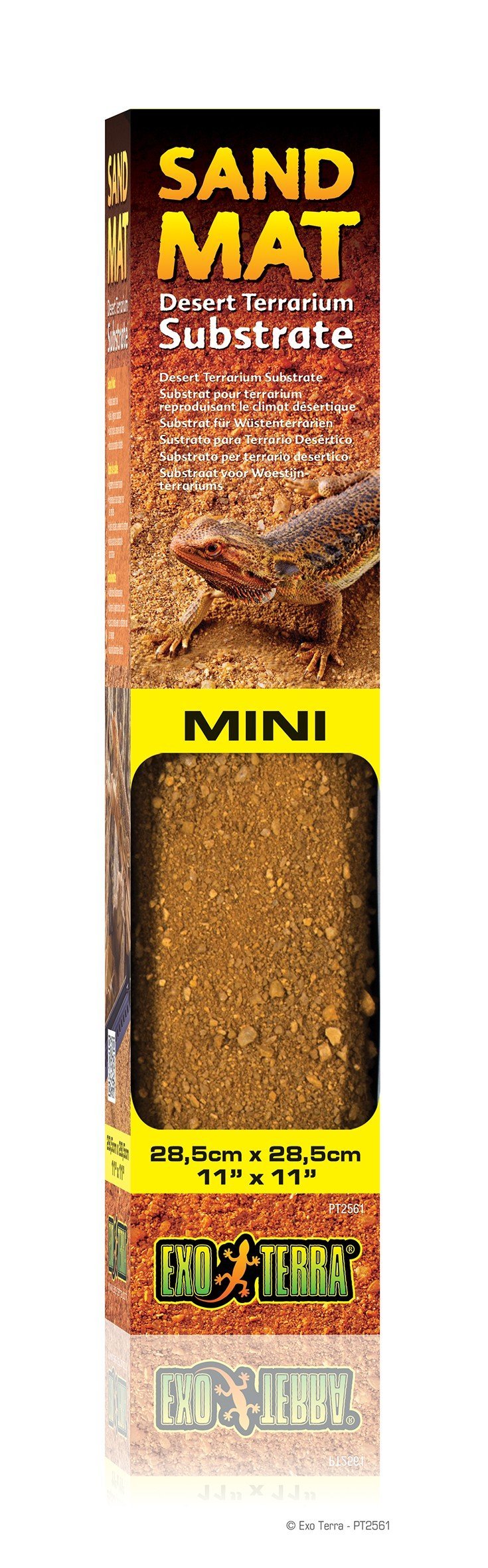 Exo Terra Exo Terra Sand Mat Mini, Desert Terrarium Substrate, 28.5 Cm X 28.5 Cm (11 U201D X 11 U201D)
