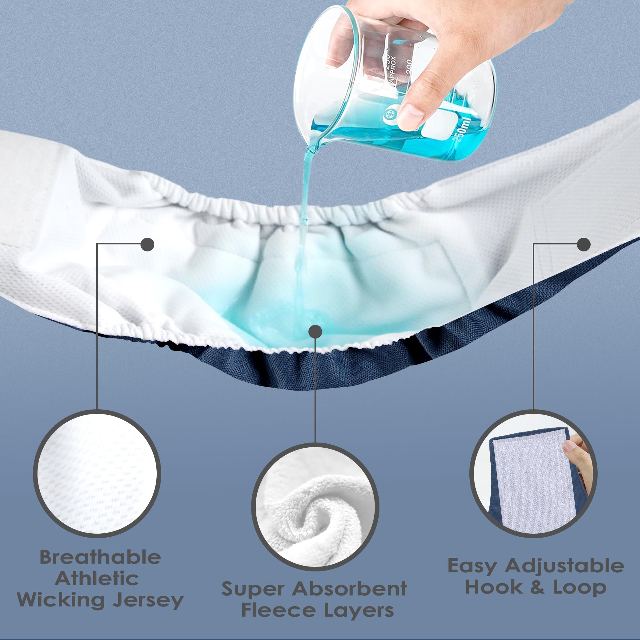 Wegreeco Washable Male Dog Belly Band (Stylish Pattern)- Pack Of 3 - Washable Male Dog Belly Wrap, Dog Diapers Male (Blue, Green, Black, X-Large)