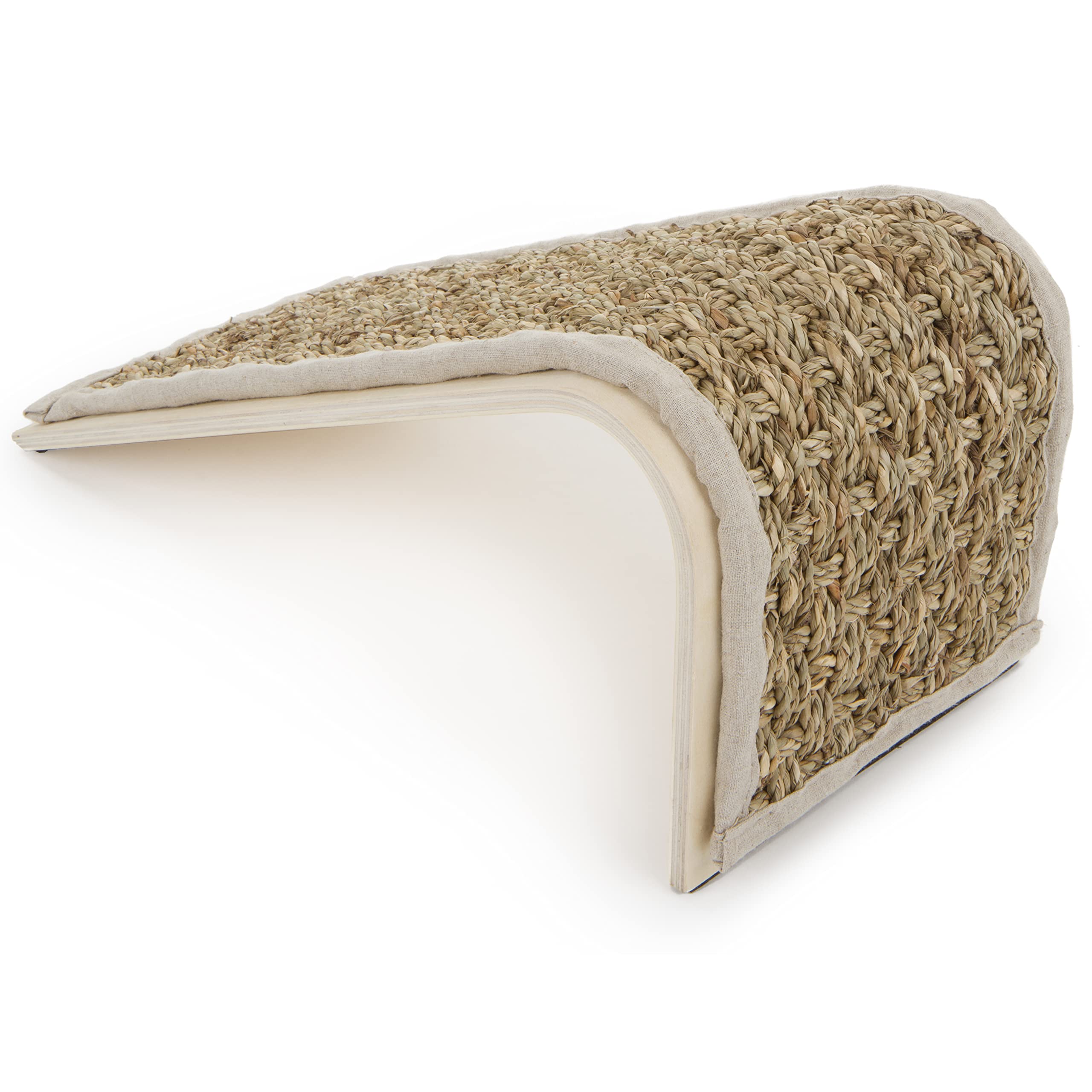 Petlinks Sea Ramp Seagrass Cat Scratcher with Catnip - Random Color, One Size, Angled Design for Cats