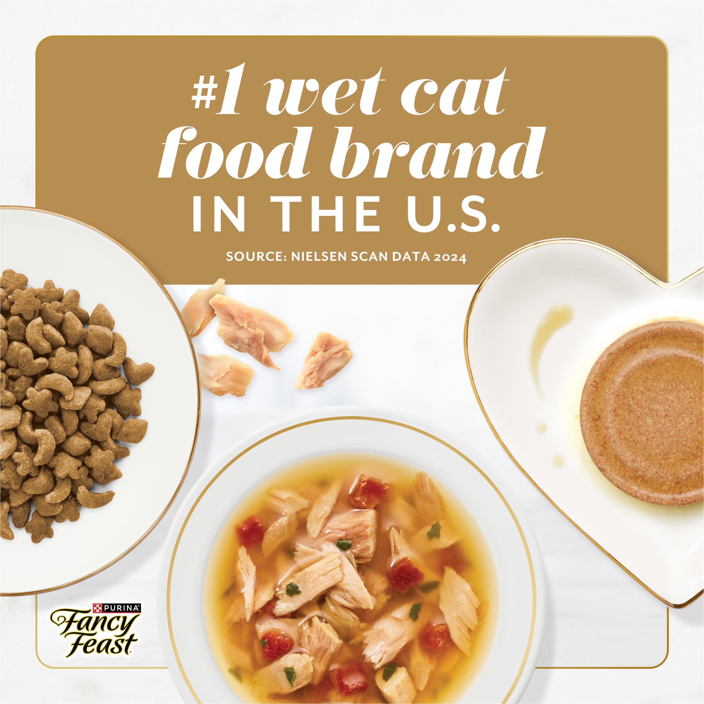 Fancy Feast Gems Pate Cat Food Mousse Salmon or Tuna and a Halo of Savory Gravy Wet Cat Food Variety Pack - (1) 8 ct. Boxes - 8