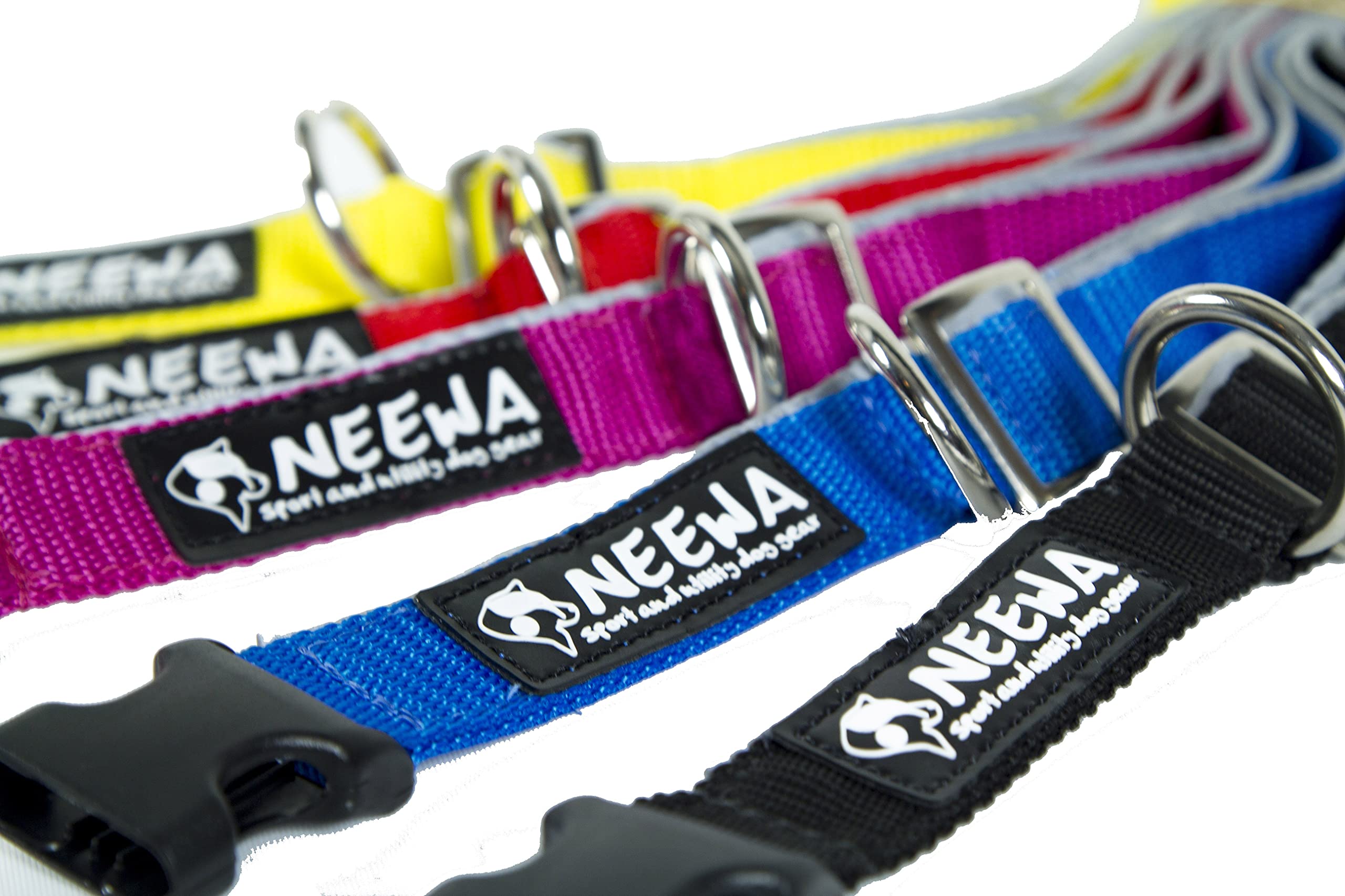 Neewa Easy Fit Dog Collar (One-Size-Fits-All, Pink); Heavy Duty Material And Long Lasting Colors - Ideal For Small, Medium And L