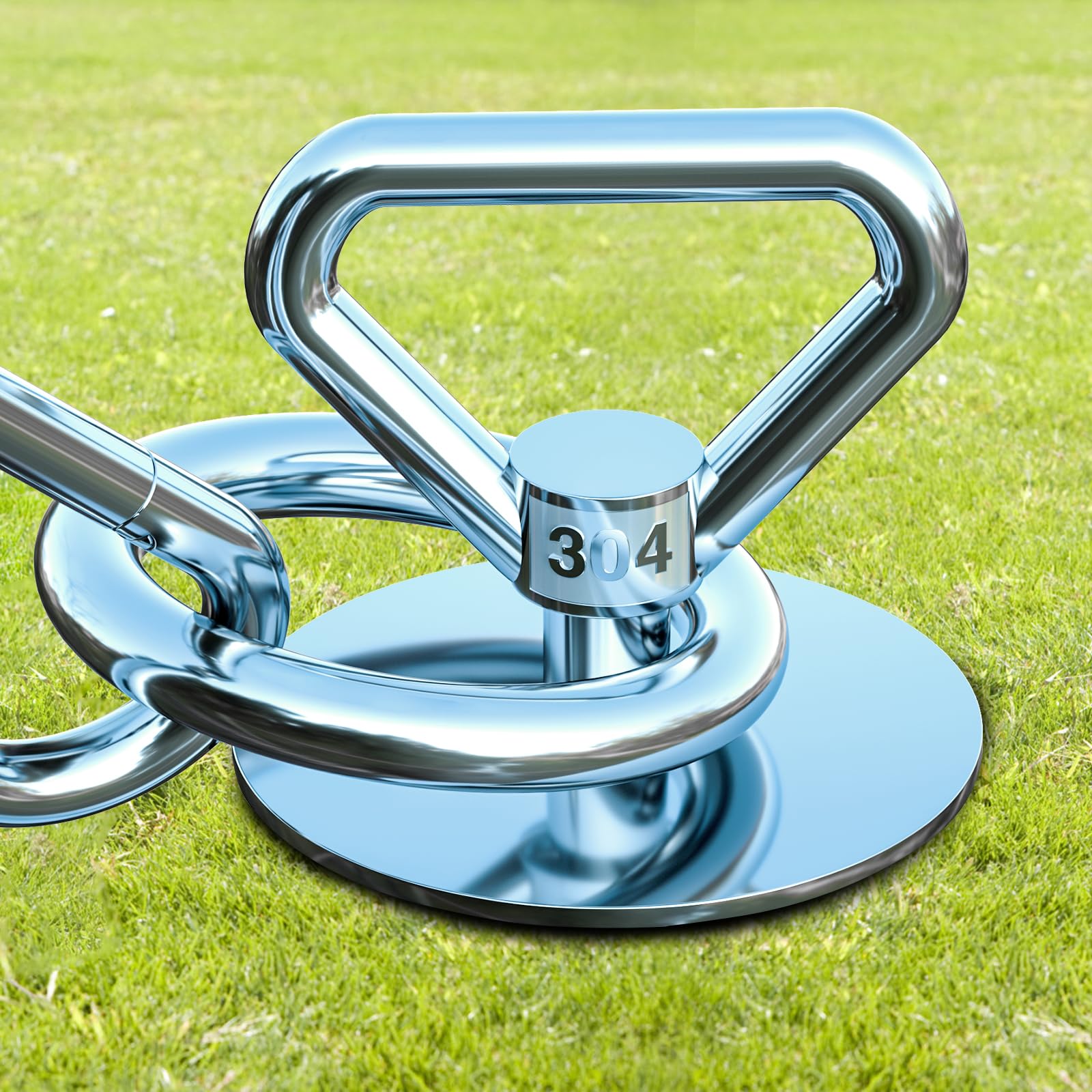 Dog Tie Out Stake,360 Swivel 304 Stainless Steel Dog Run Anchor- Use Any Dog Tie Out Cable Or Yard Leash Chains,Heavy Duty Dog S