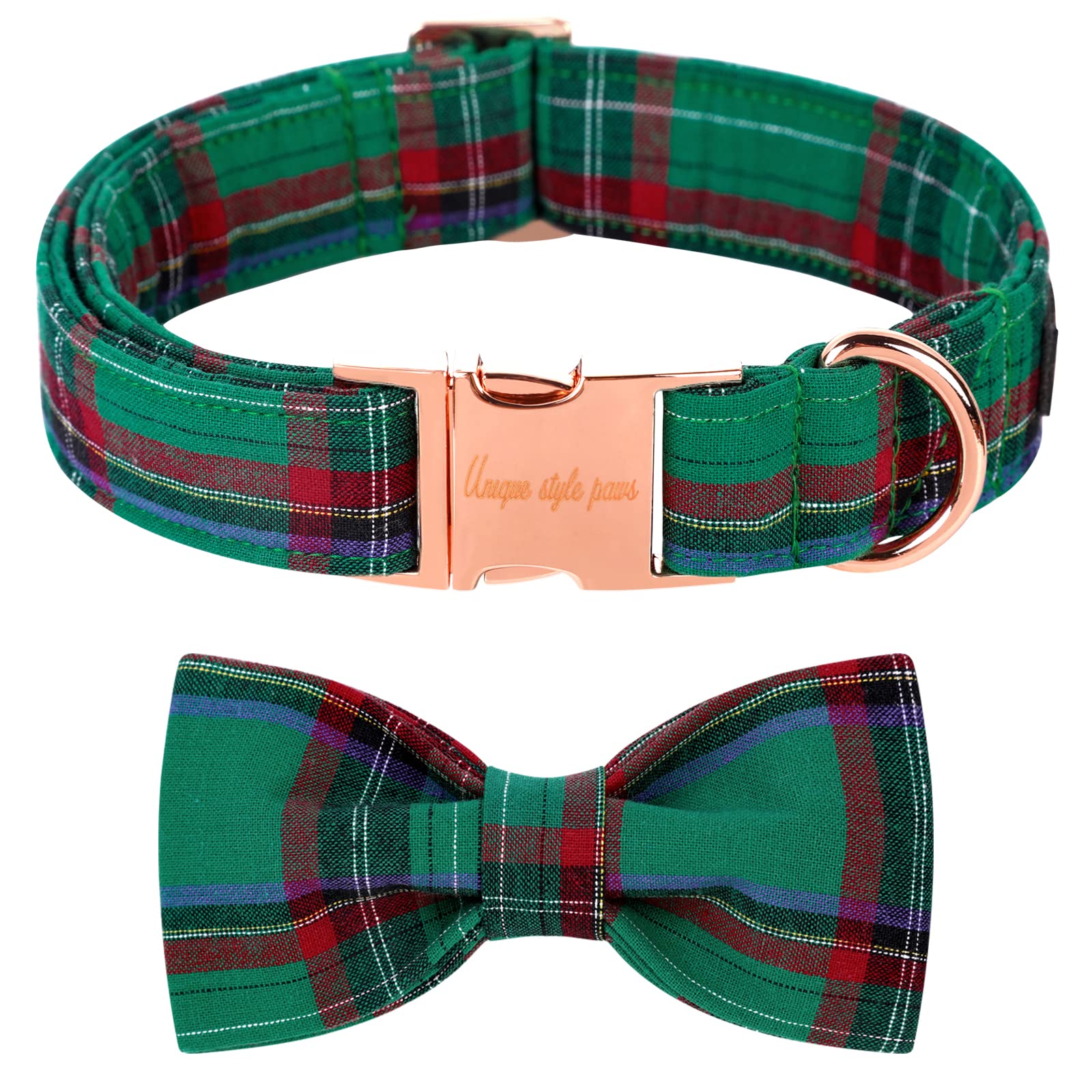 Usp Pet Soft&Comfy Bowtie Dog Collar And Cat Collar Pet Gift For Dogs And Cats Adjustable Pure Cotton Collars 6 Sizes And 5 Patterns