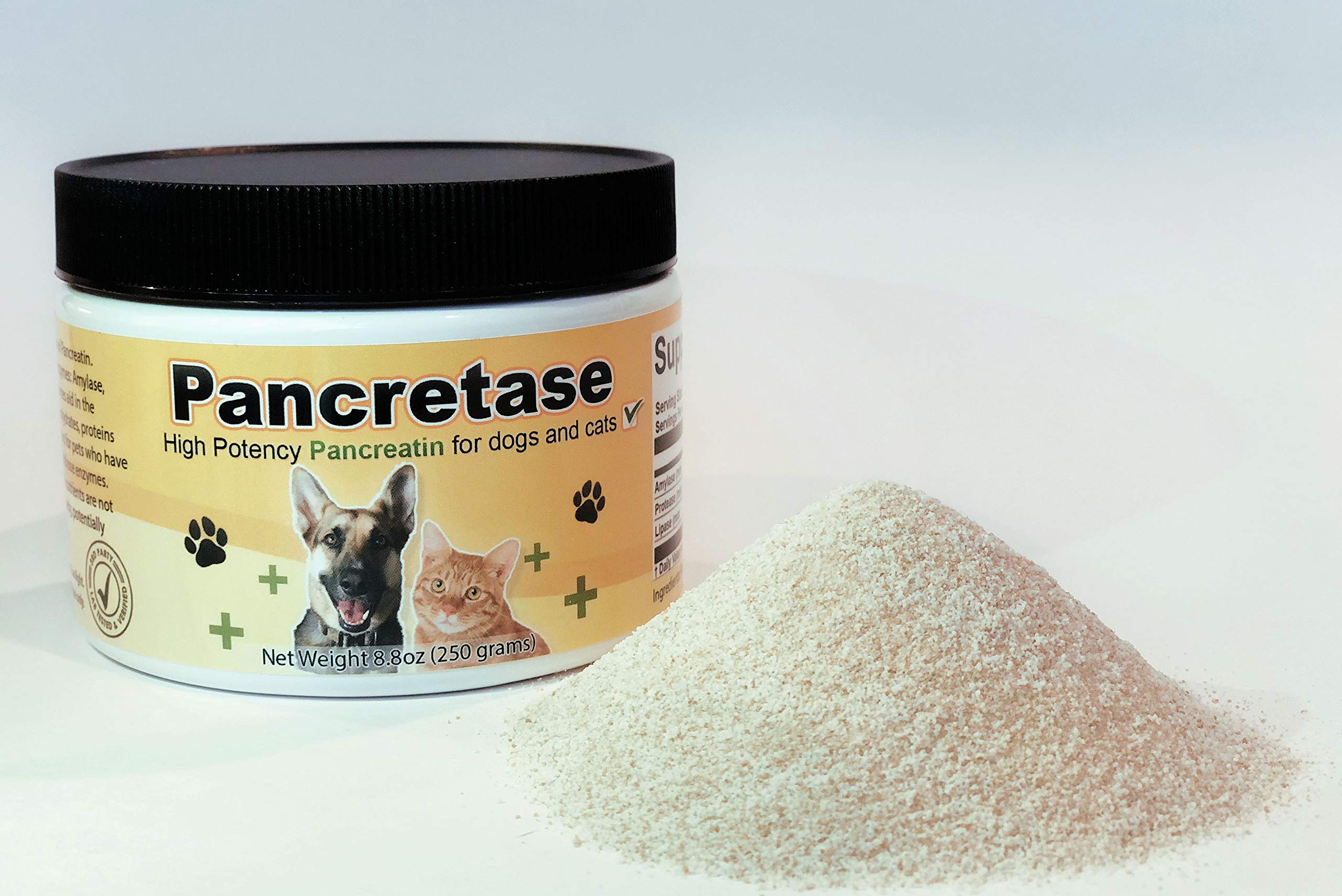 CK Formulations | Pancretase Digestive Enzymes | 10x Pancreatin | Pancreatin for Dogs and Cats | Pancreatic Enzyme | Great for P