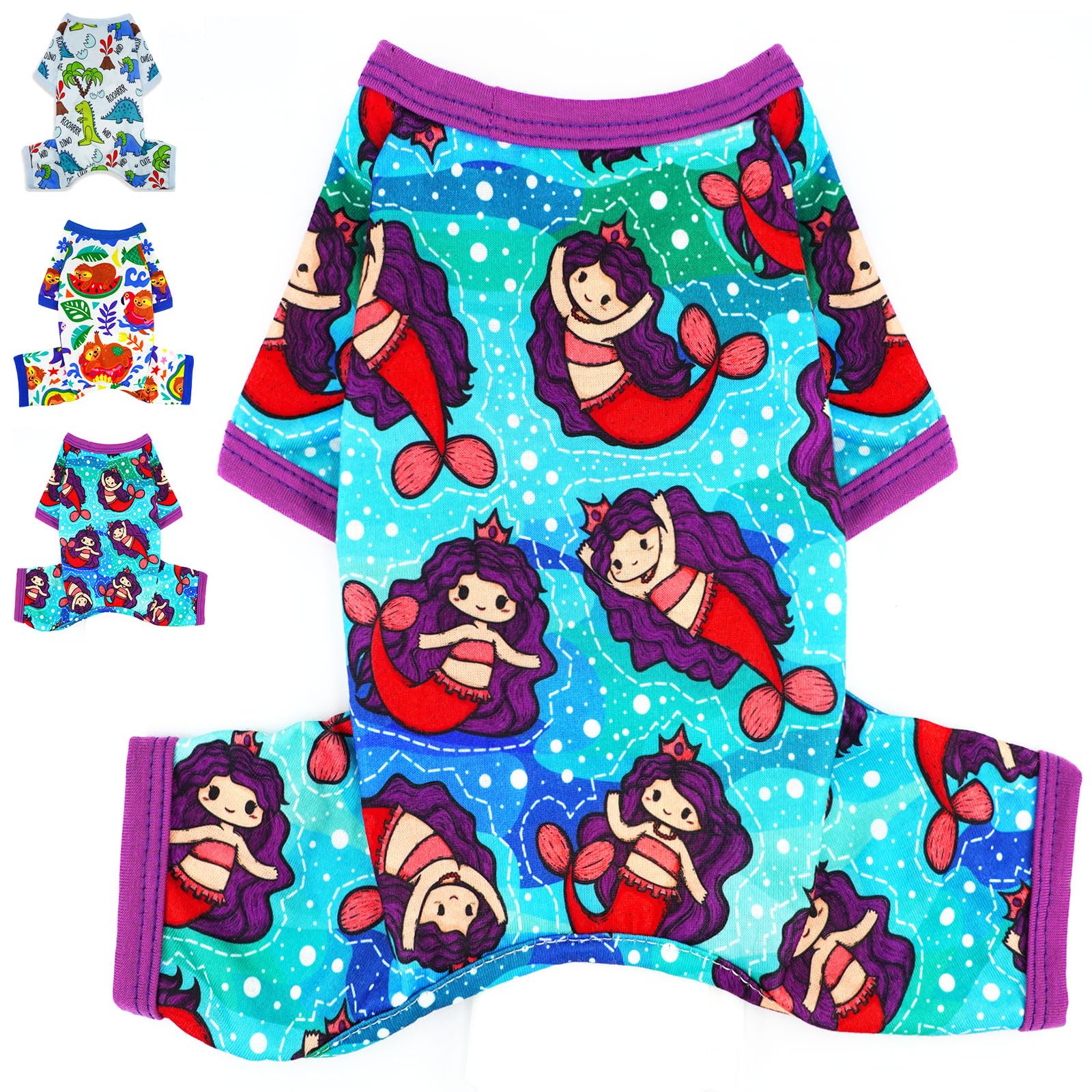 Chihuahua Clothes Dog Pajamas Spring Summer Dog Clothes For Small Medium Dogs Girl Boy Cute Soft Puppy Pjs Clothes Doggie Onesie