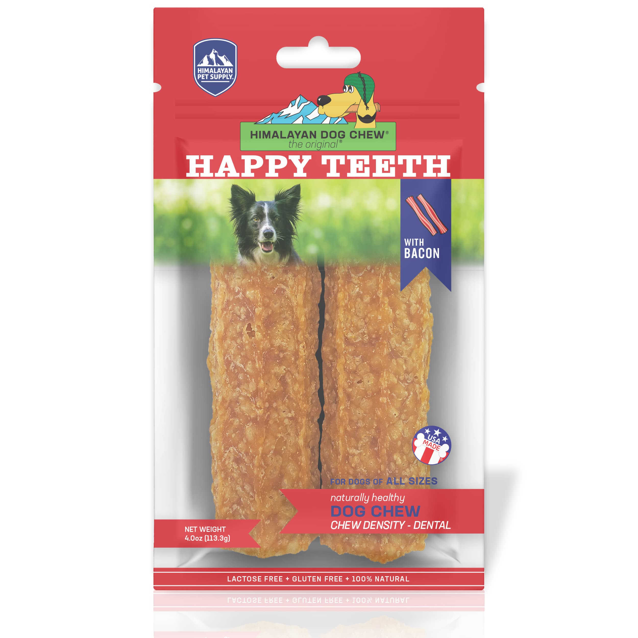 Himalayan Dog Happy Teeth Bacon Large
