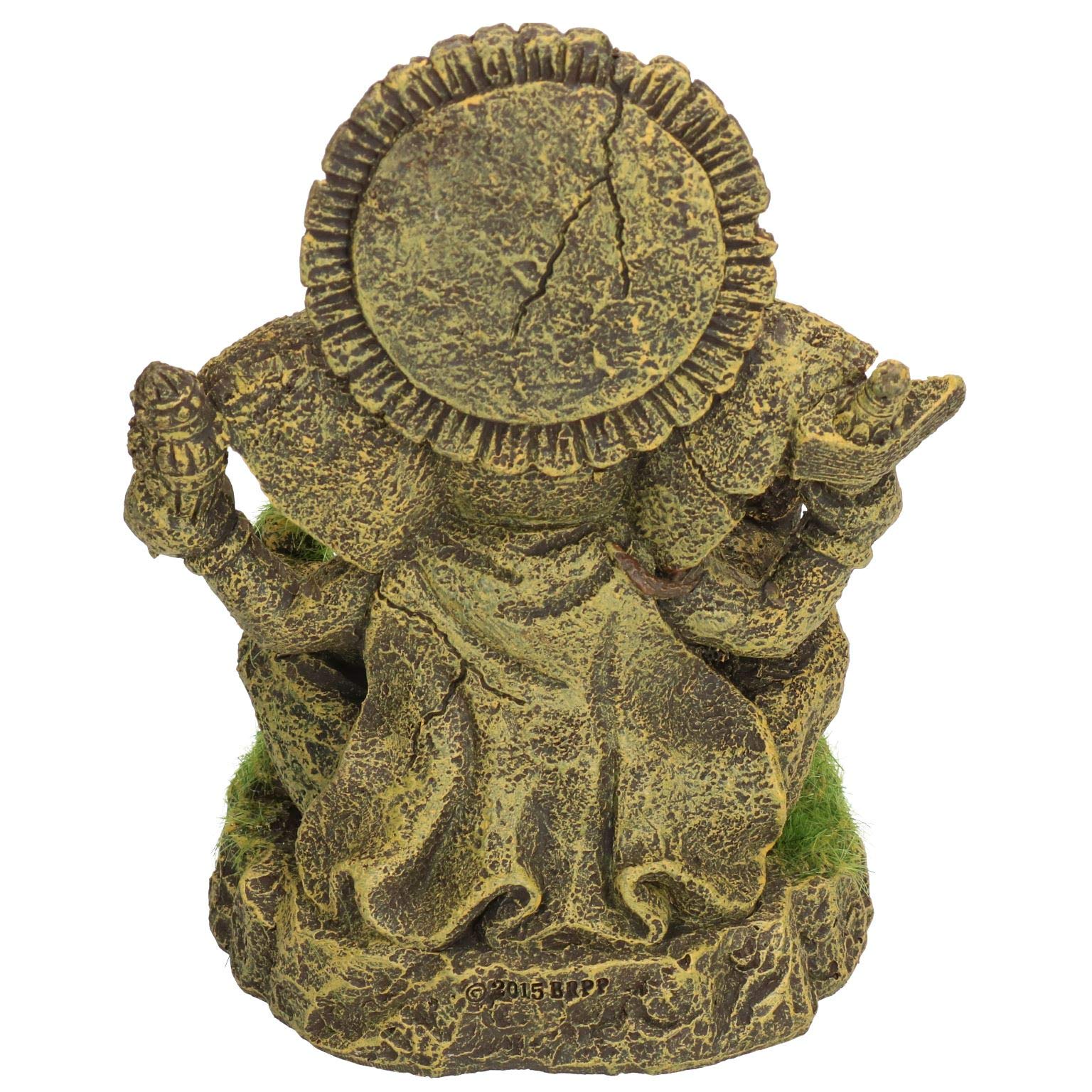 Blue Ribbon Pet Products 006159 Exotic Environments Ganesha Statue With Moss