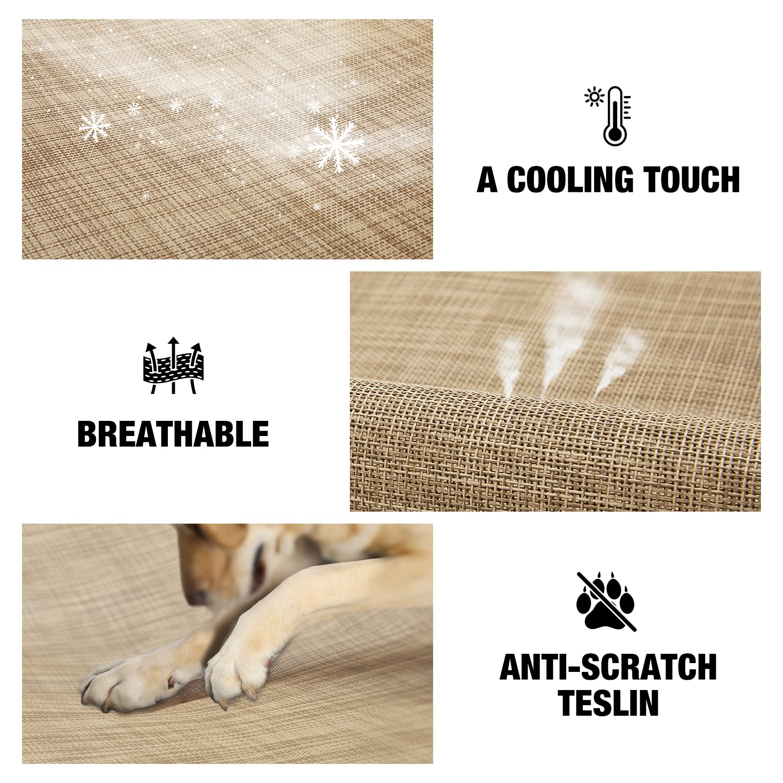 Veehoo Dog Bed Cover For Cwc2002, Cwc2003, Cwc2203A, Cwc2203B, Size Xxl, Beige Coffee