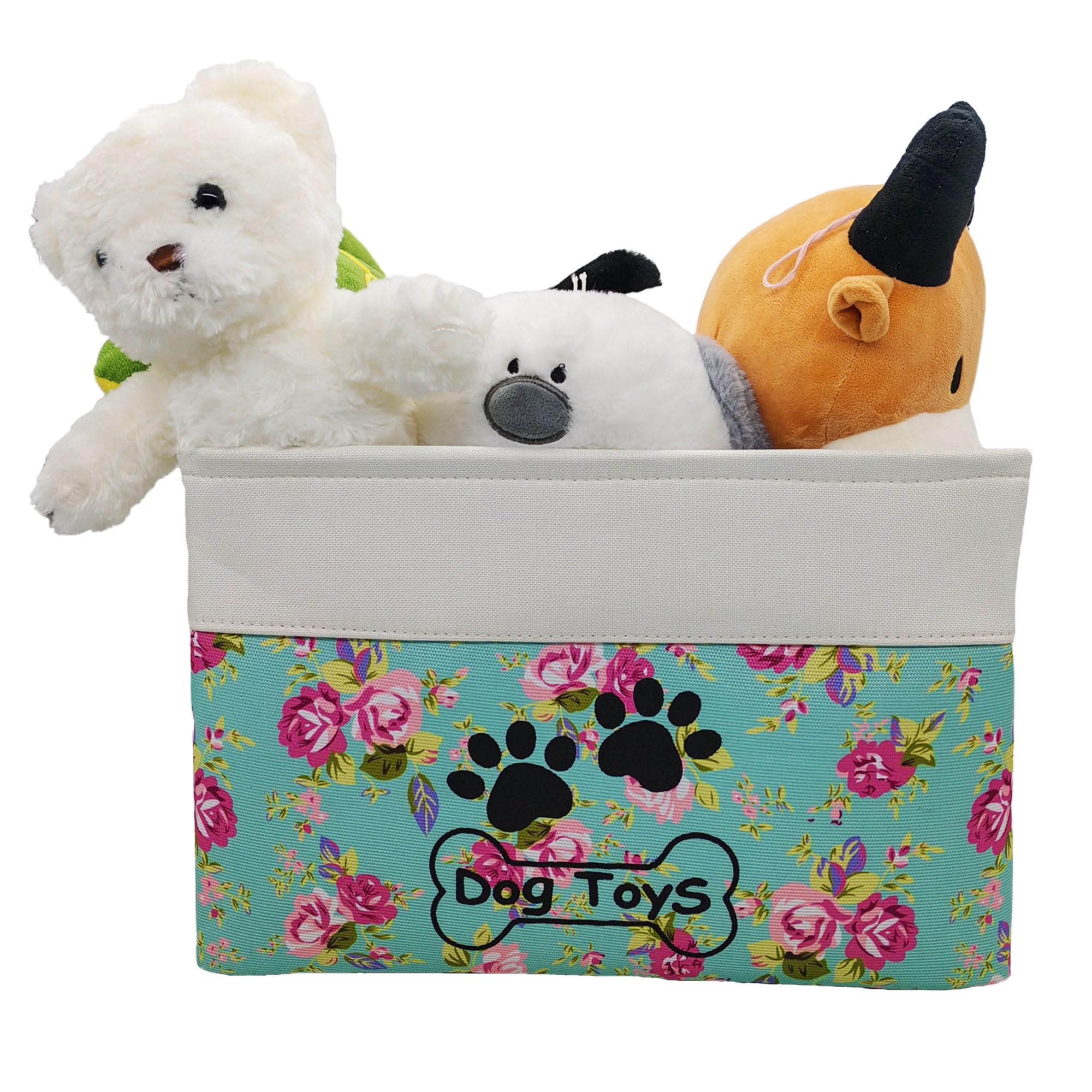 CPAKOWLGOO Large Collapsible Dog Toy Box for Pet Toys & Accessories