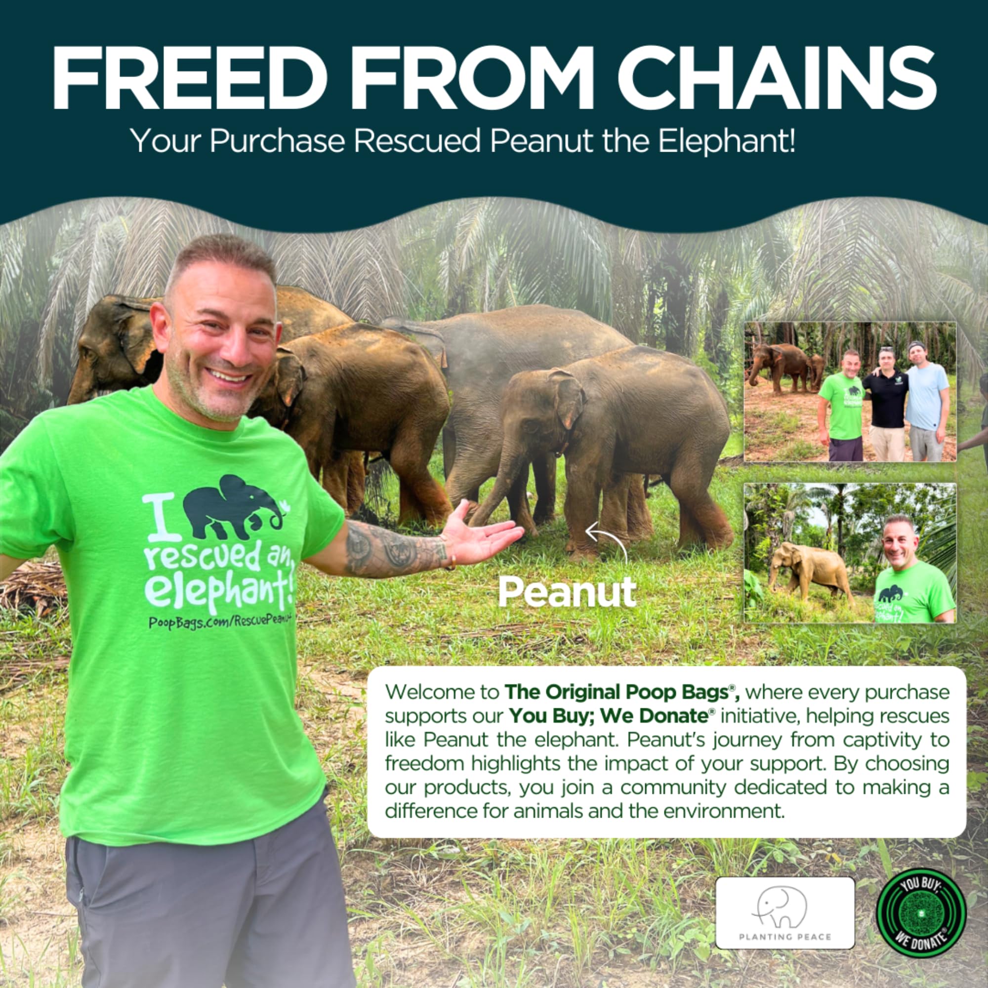 The Original Poop Bags® Dog Bags For Poop, Doggy Poop Bags Refills, Doggy Poop Bags 38% Plant Based Usda, Poop Bags For Dogs, Dog Poo Bags With Handle Tie - Leak Proof & Strong Doggy Bag, Unscented